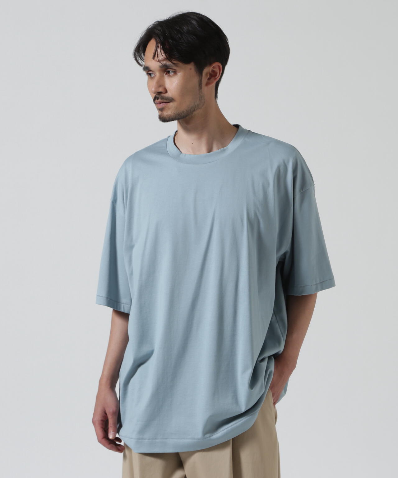 DEUXIEME CLASSE - ATONスビンラウンドヘムTシャツ エイトン ATON (エイトン) SUVIN 60/2 | OVERSIZED S/S T-SHIRT | B'2nd（ビー
