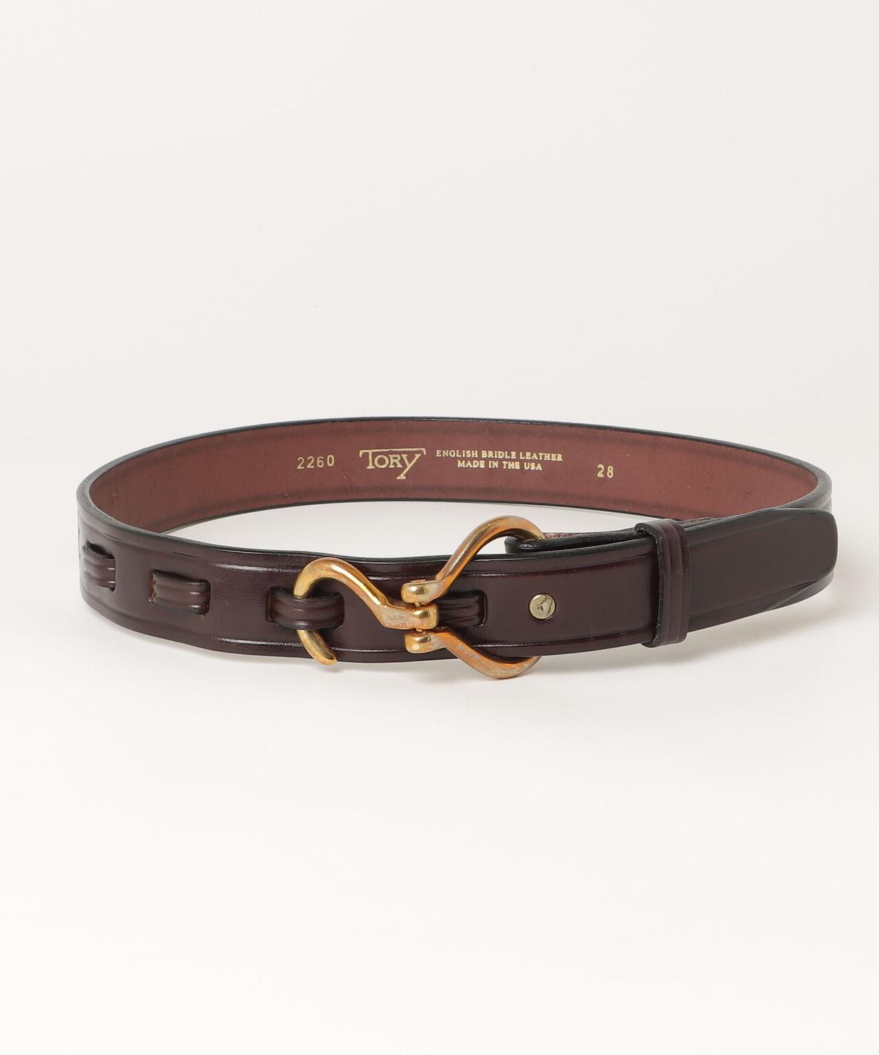 た*み様 TORY Leatherレザーベルト フック ブラウン 34 TORY LEATHER(トリーレザー) HOOF PICK BELT HAVANA / BRASS | B'2nd