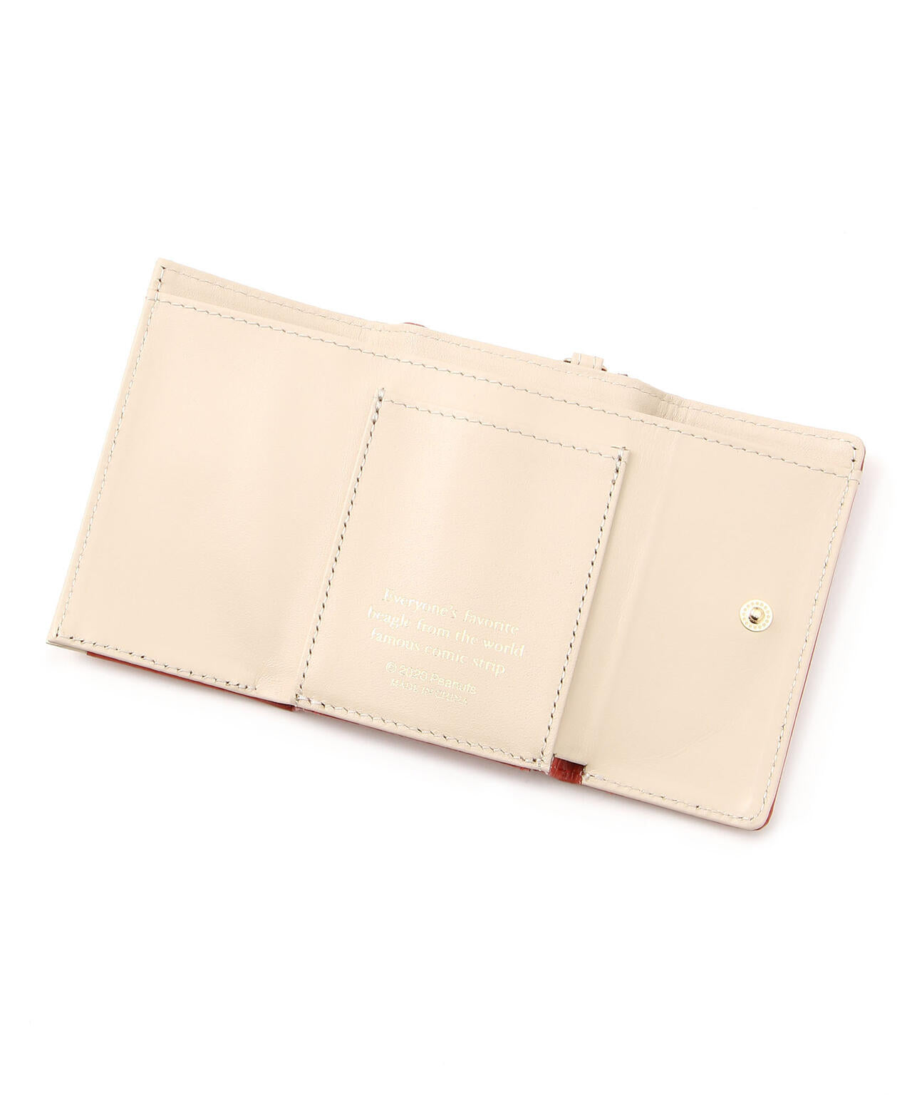 SNOOPY LEATHER COLLECTION/スヌーピーレザーコレクション/クロコシリーズ/三つ折れ束入れ