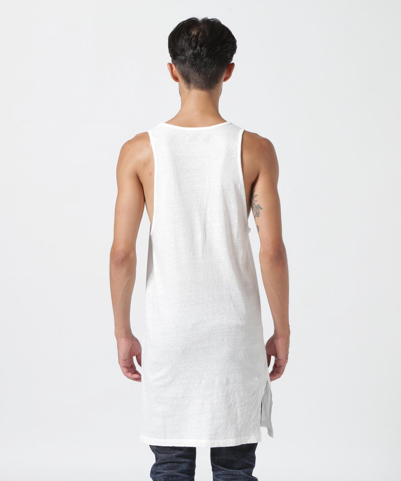 Share spiritシェアースピリット レイヤードタンクトップ 切りっぱなし SHARE SPIRIT/シェアースピリット/別注EYE TANK TOP | ROYAL