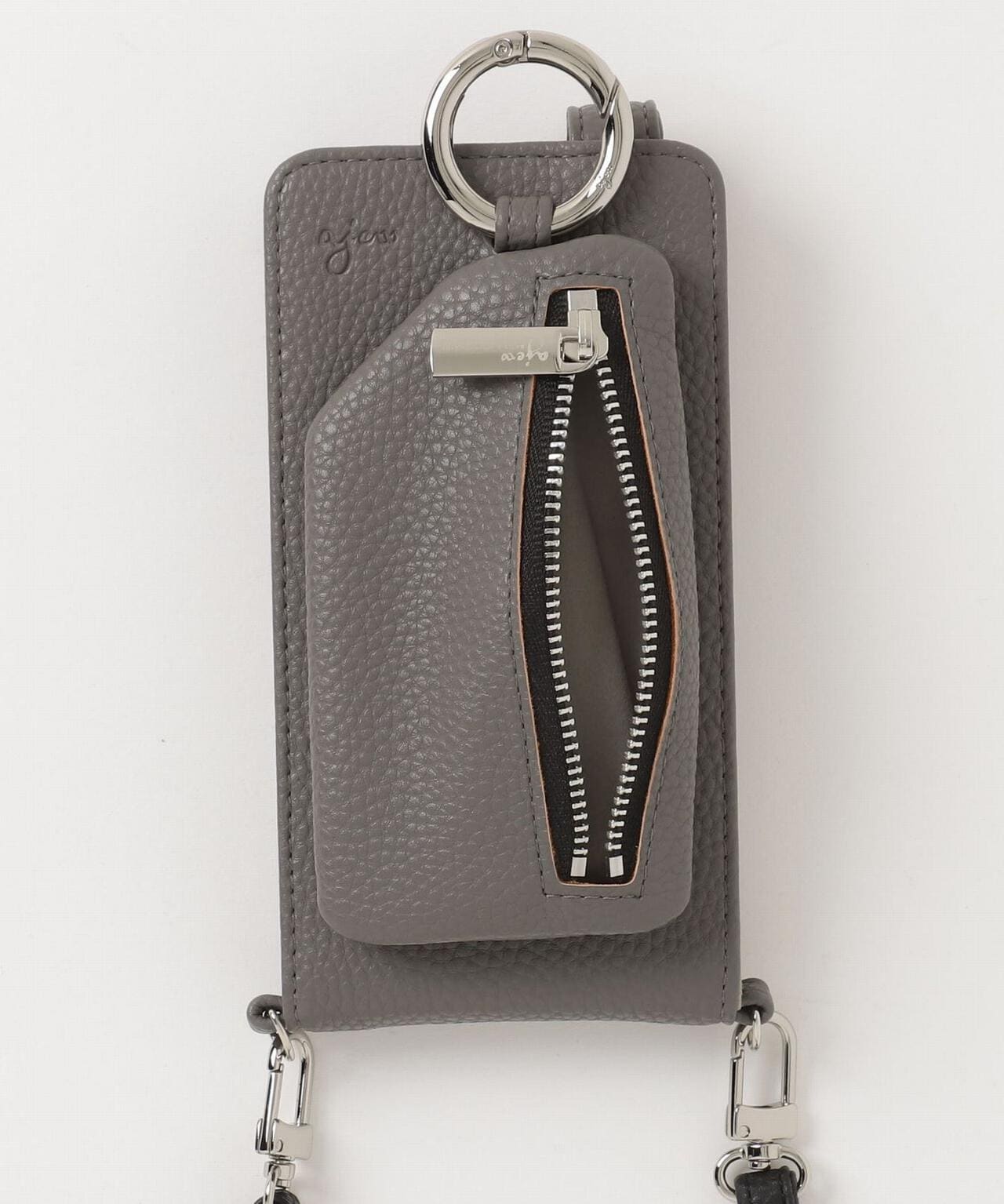 ajew/エジュー/【ひも付き マルチ対応 Sサイズ】 zipphone case