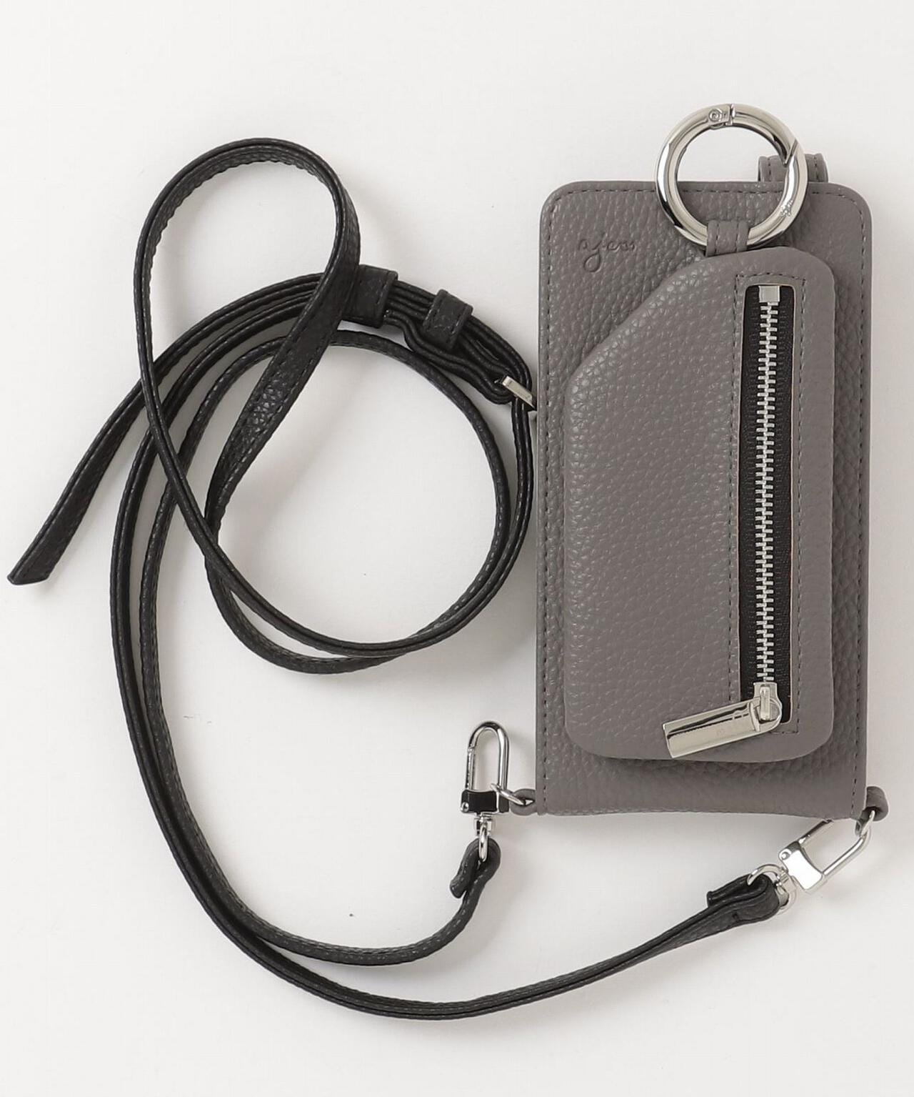 ajew/エジュー/【ひも付き マルチ対応 Sサイズ】 zipphone case