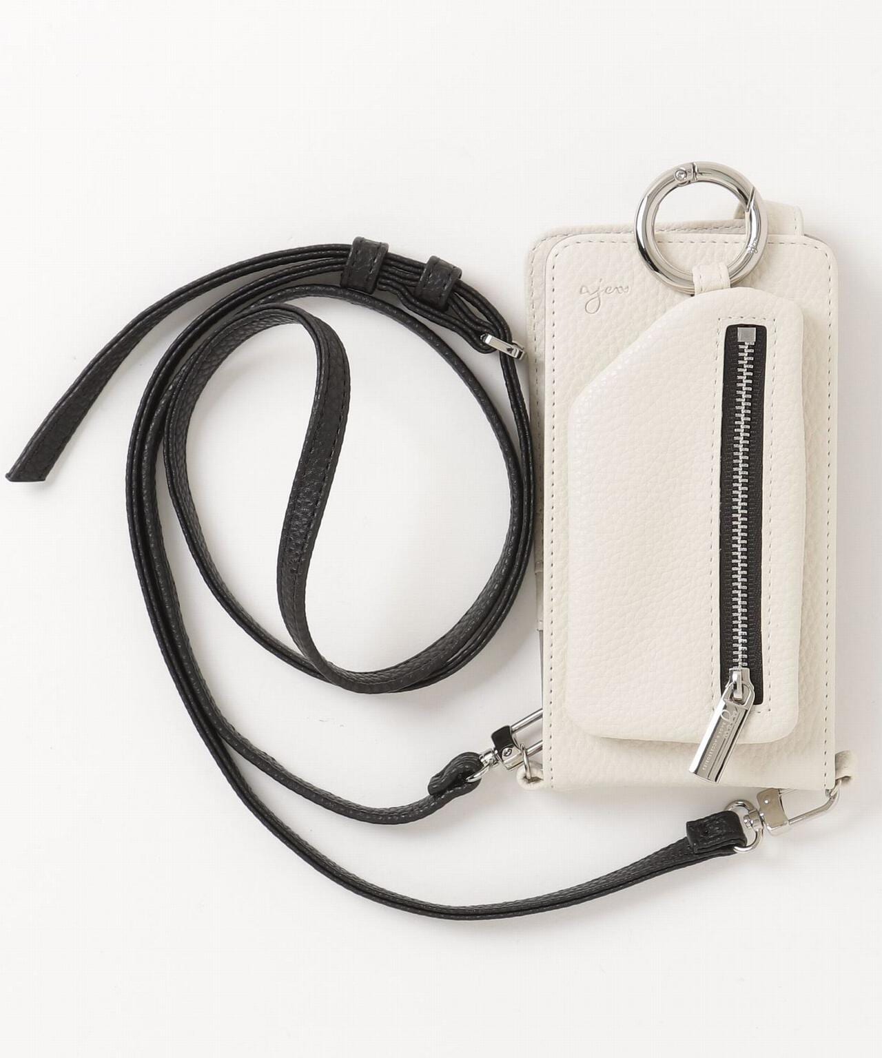 ajew/エジュー/【ひも付き マルチ対応 Sサイズ】 zipphone case