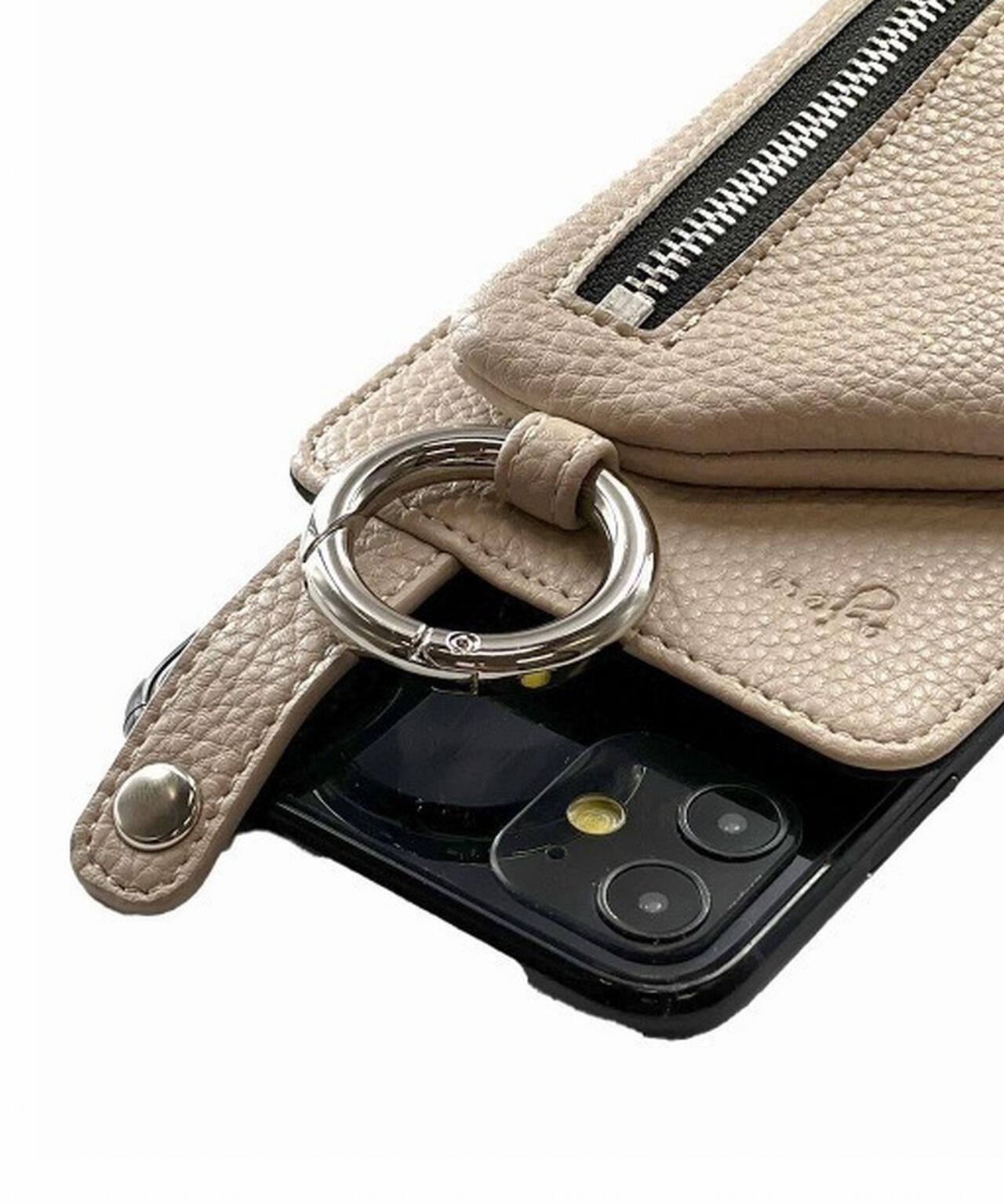 ajew/エジュー/【ひも付き マルチ対応 Sサイズ】 zipphone case