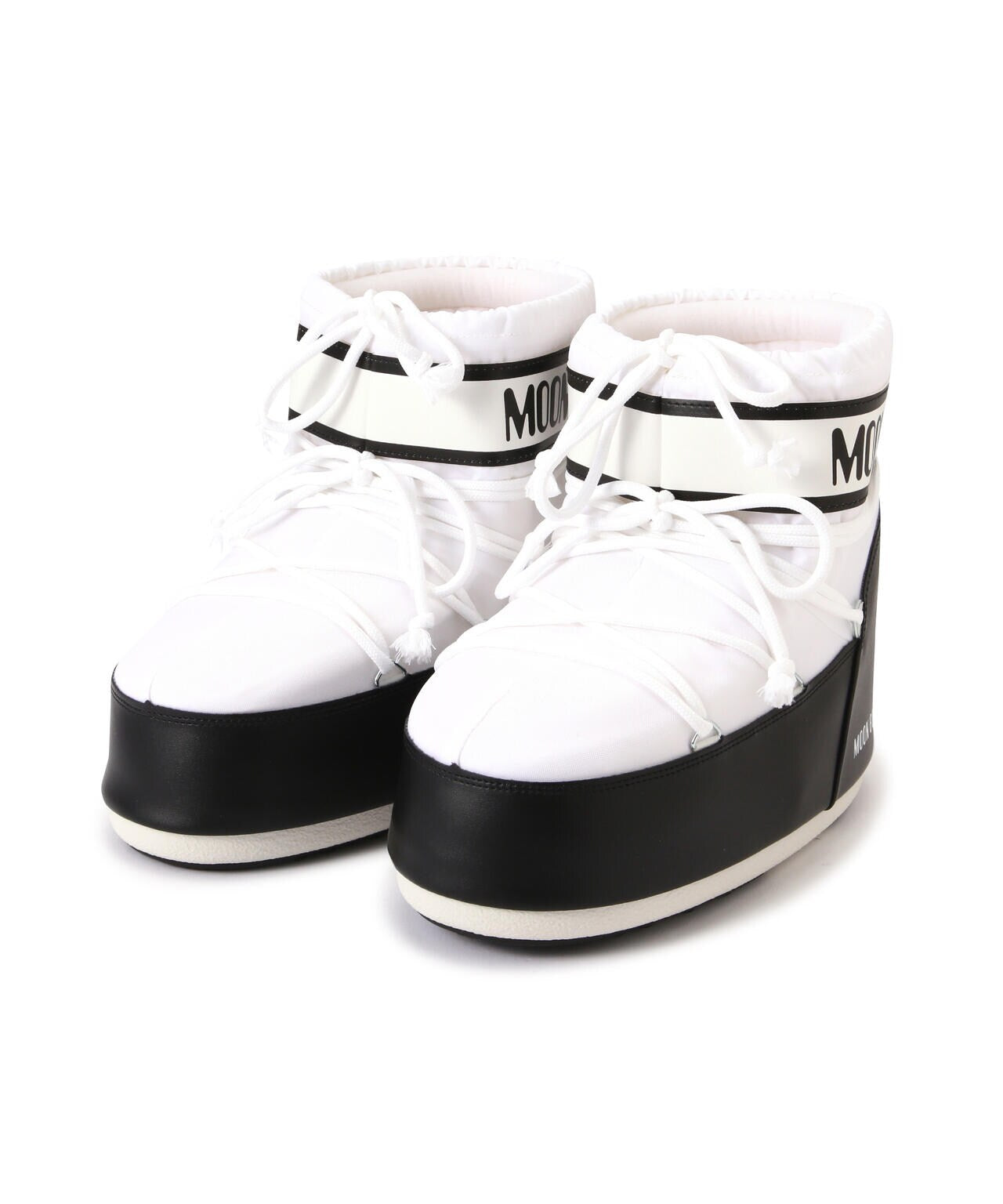 MOON BOOT/ムーンブーツ/アイコンローブラックナイロンブーツ