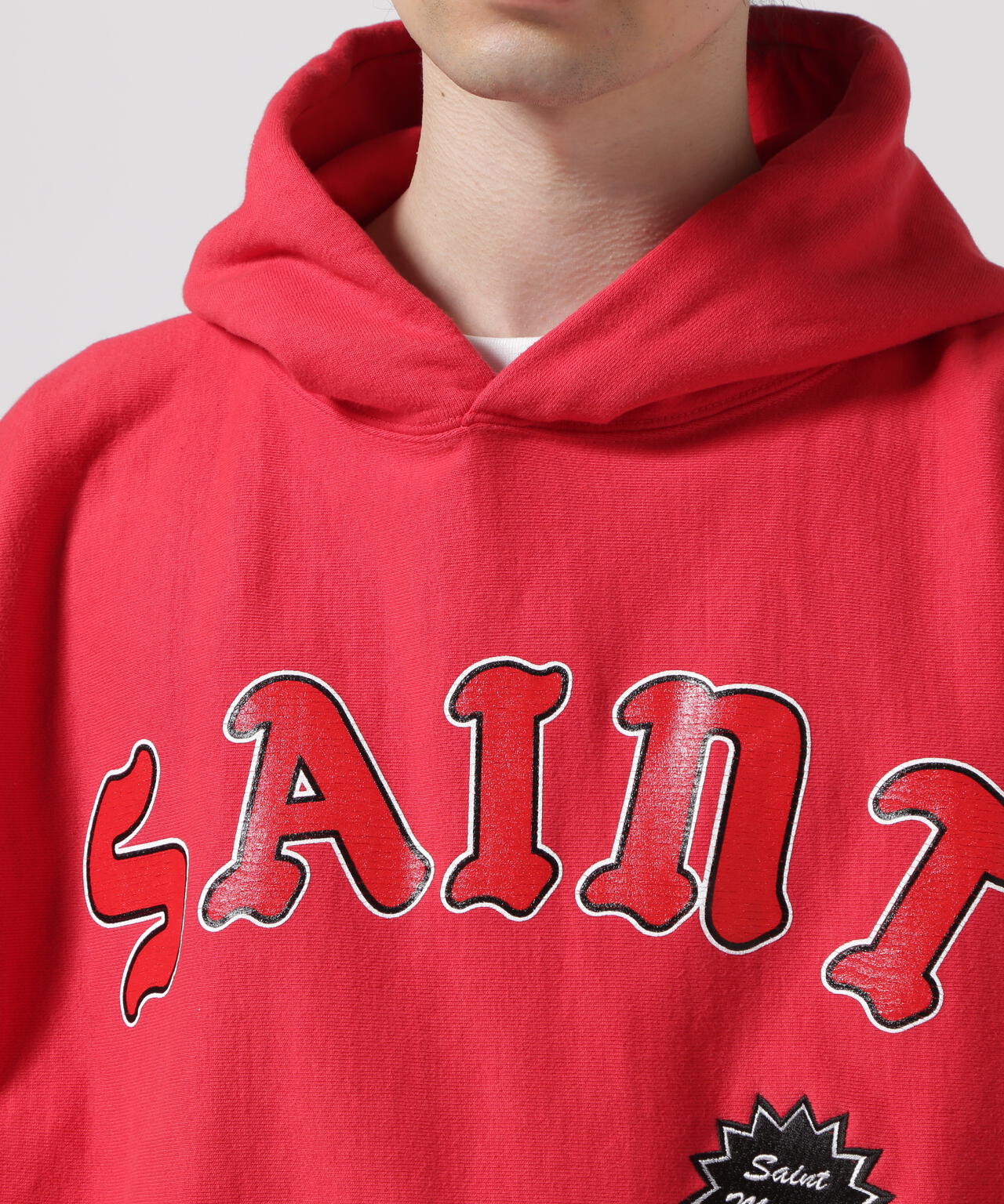 saint michael 赤　パーカー　XL SAINT MICHAEL/セント マイケル/HOODIE/ARCH SAINT/RED | ROYAL FLASH