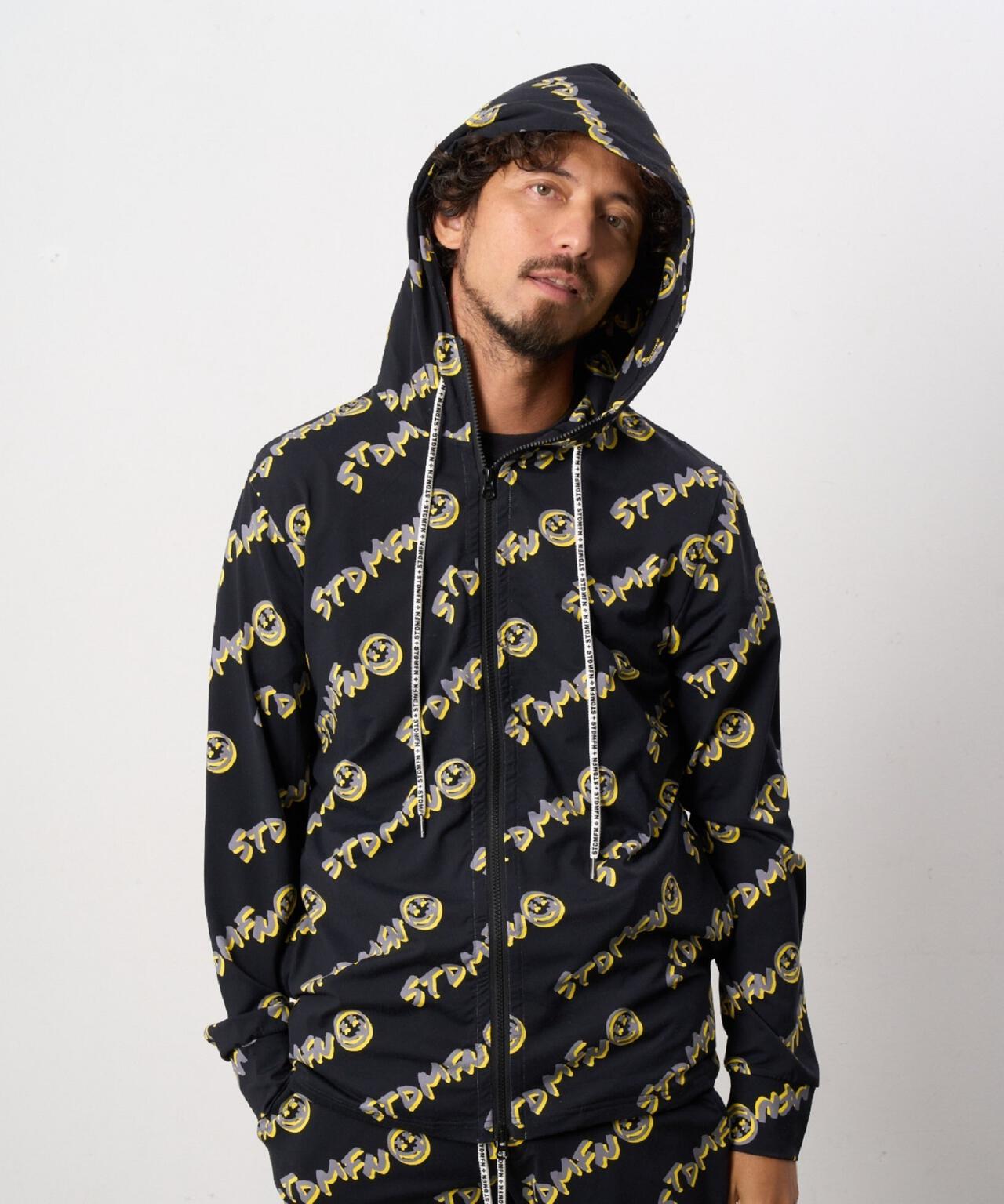 売り切れました。STUD MUFFIN パーカー STUD MUFFIN/スタッドマフィン/フラッシュグラフィティ柄ストレッチ