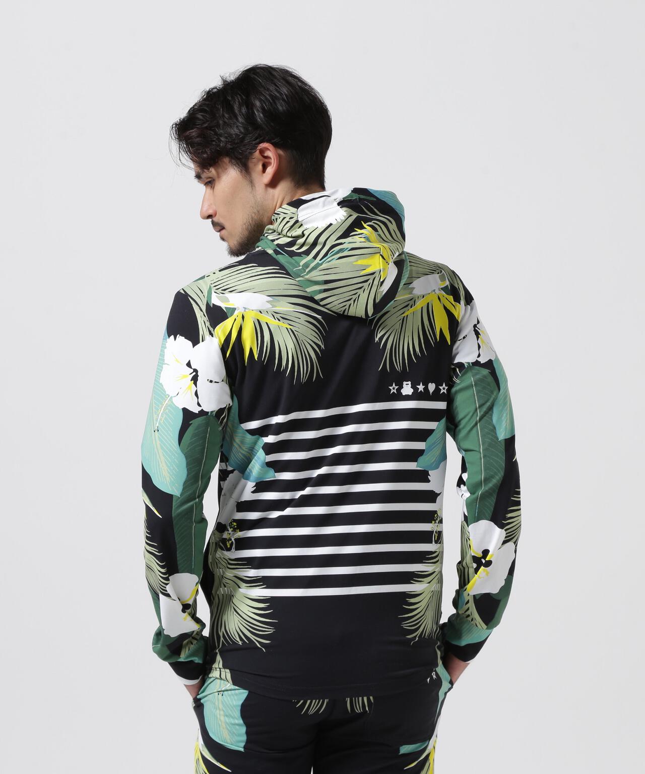 ロイヤルフラッシュ（ FLASH）/STUD MUFFIN／スタッドマフィン／フラワーリーフ柄ストレッチナイロンPK STUD MUFFIN/スタッドマフィン/フラワーリーフ柄ストレッチナイロンPK