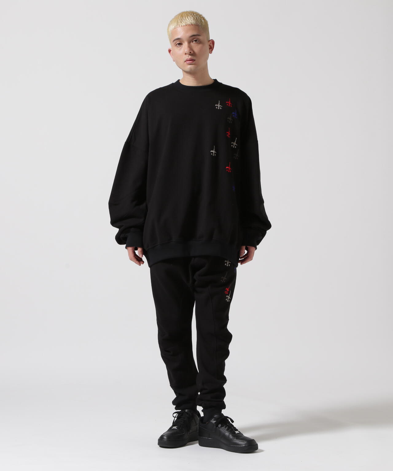 CTLS/シーティーエルエス/別注USUAL CREW-NECK 刺繍クロス | ROYAL