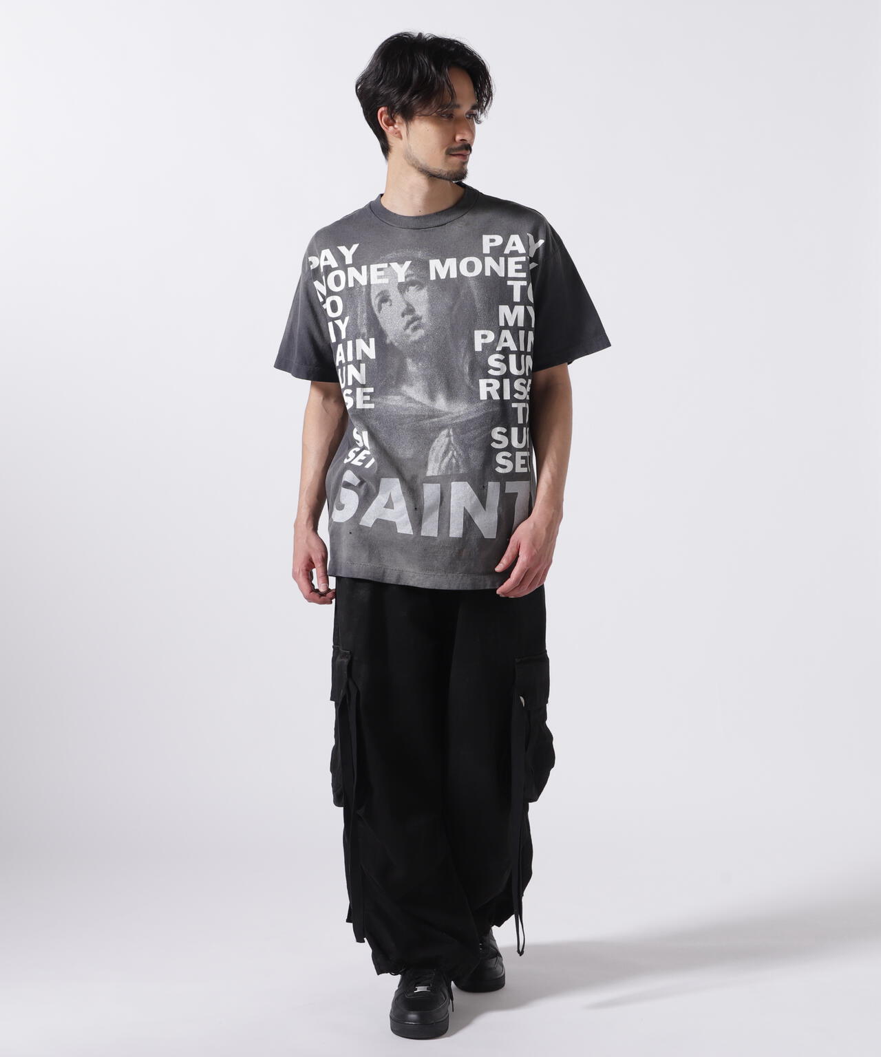 SAINT MICHAEL/セント マイケル×PTP/SS TEE/STAY REAL/BLK | ROYAL