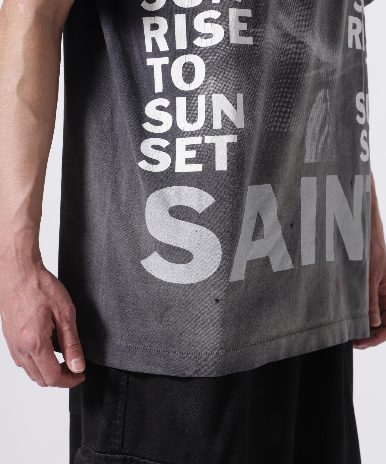 SAINT MICHAEL/セント マイケル×PTP/SS TEE/STAY REAL/BLK | ROYAL SAINT MICHAEL/セント マイケル×PTP/SS TEE/STAY REAL/BLK | ROYAL