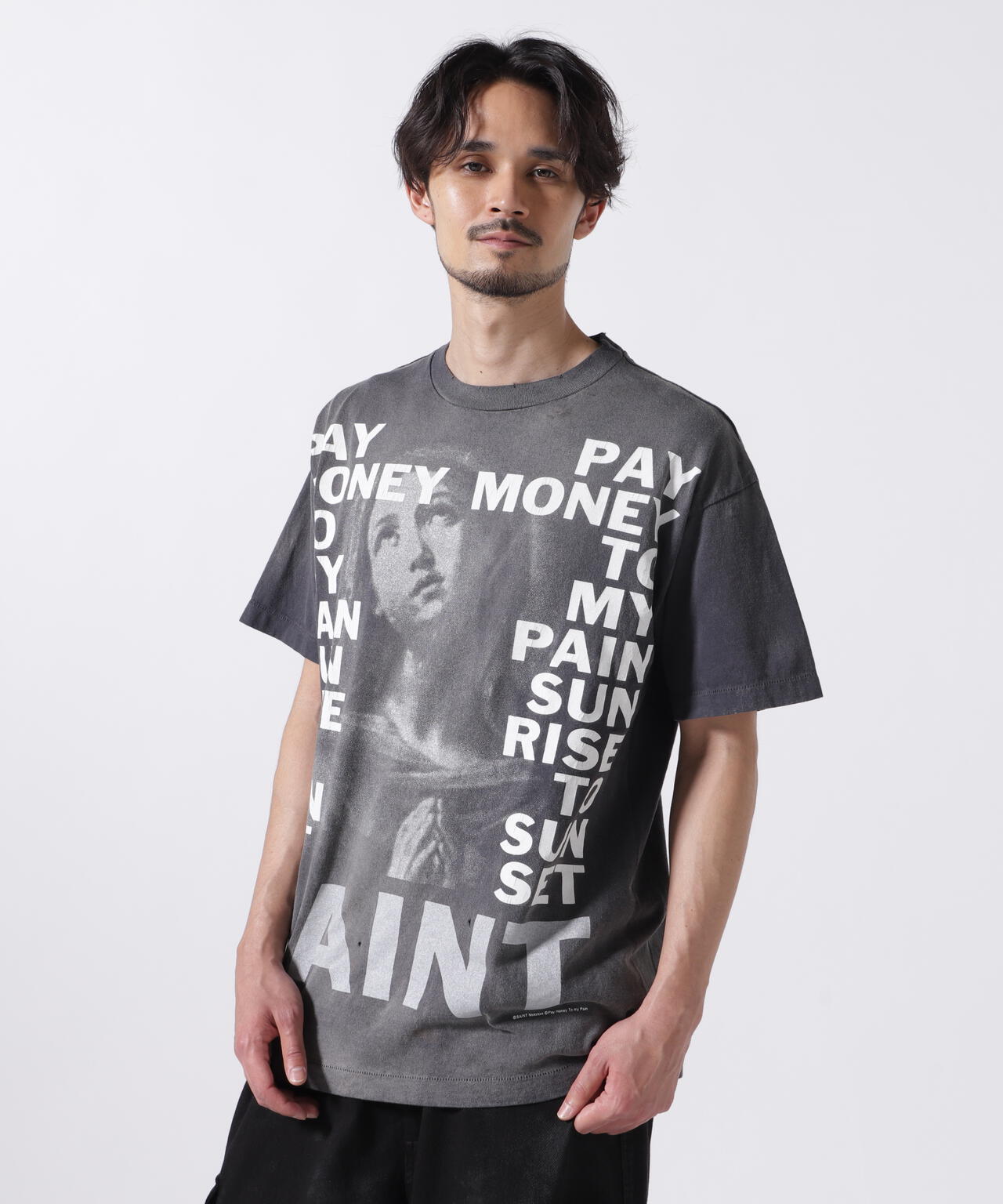 SAINT MICHAEL/セント マイケル×PTP/SS TEE/STAY REAL/BLK | ROYAL