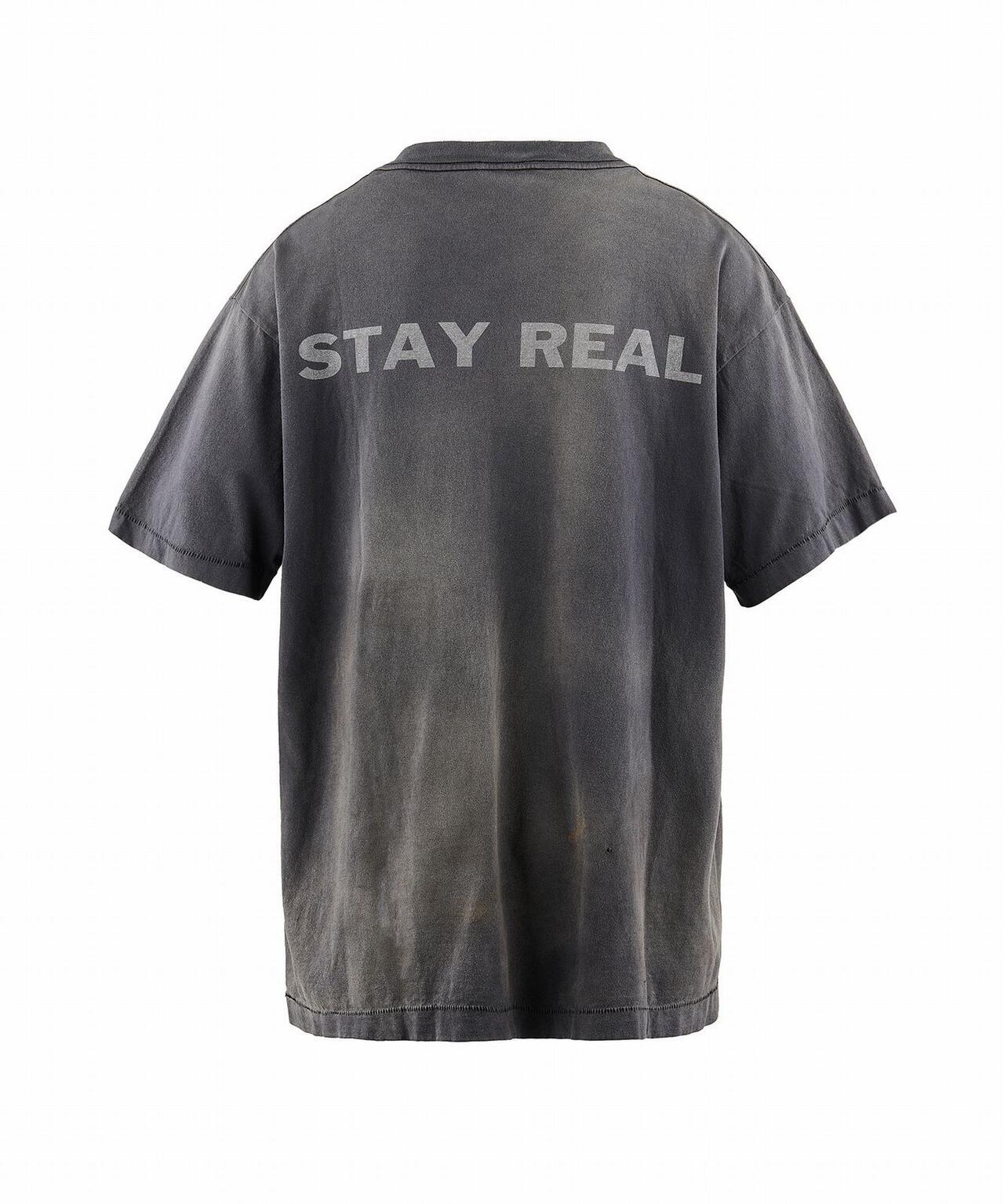 SAINT MICHAEL/セント マイケル×PTP/SS TEE/STAY REAL/BLK | ROYAL SAINT MICHAEL/セント マイケル×PTP/SS TEE/STAY REAL/BLK | ROYAL