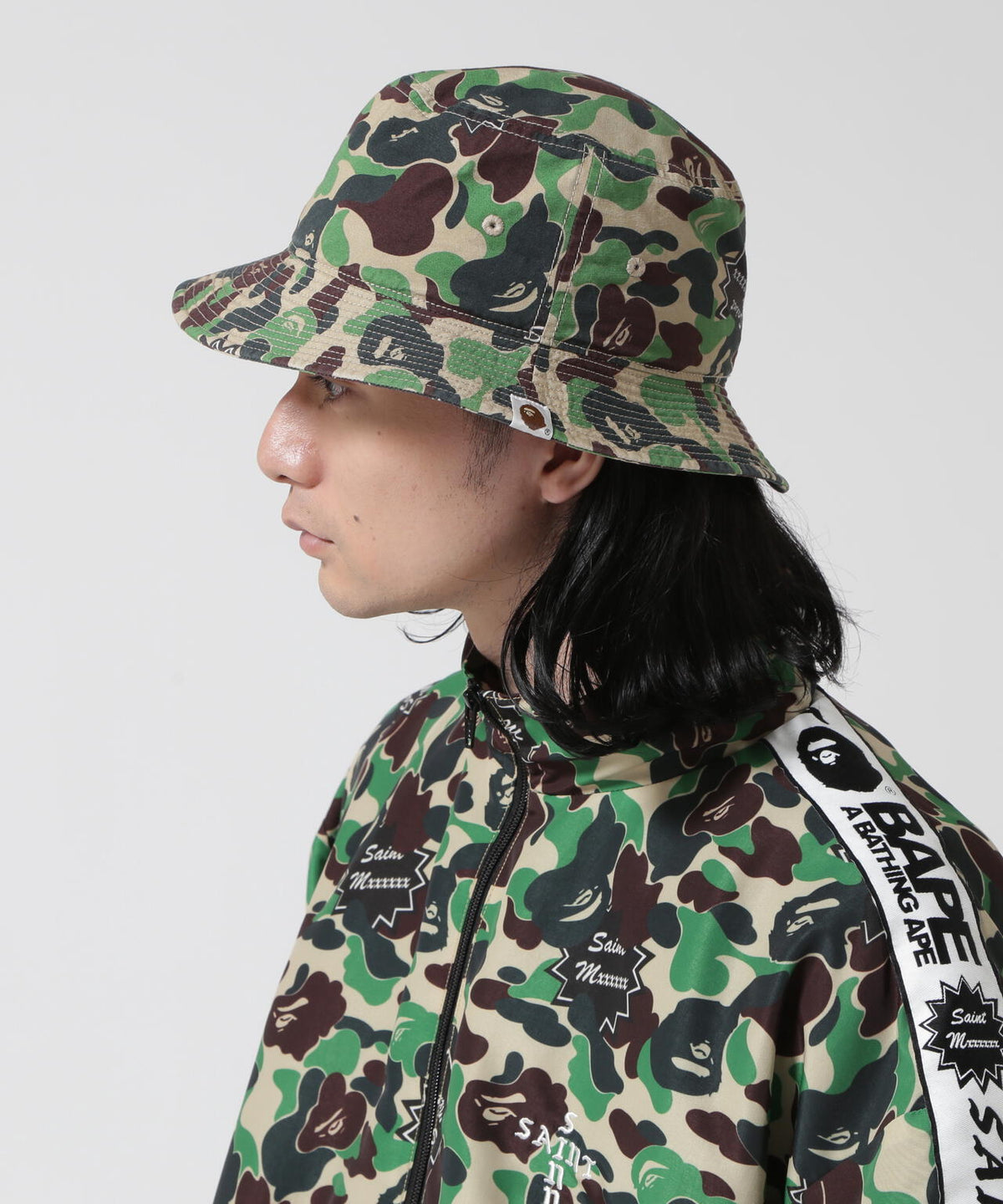 SAINT MICHAEL/セントマイケル×ア・ベイシング・エイプ/BUCKET HAT 