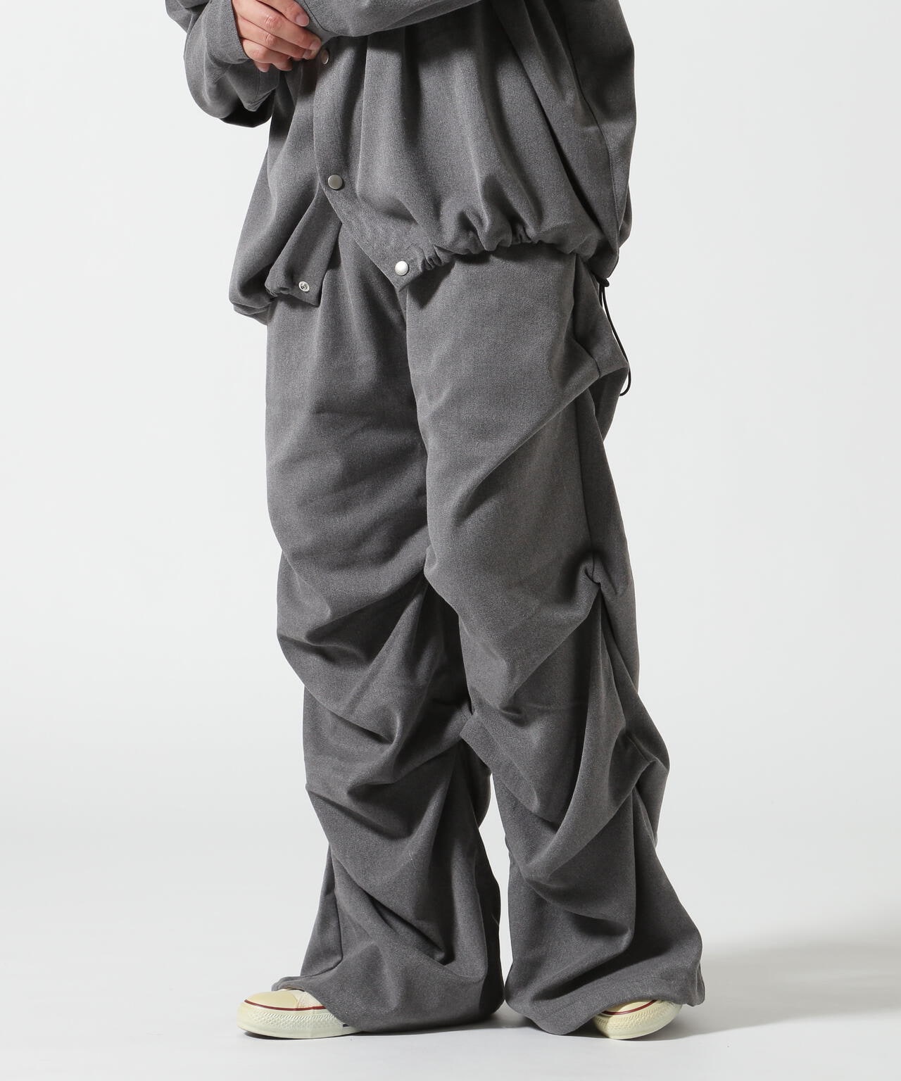 A.F artefact カーゴパンツ A.F ARTEFACT/エーエフ・アーティファクト/Serge Tuck Wide Pants