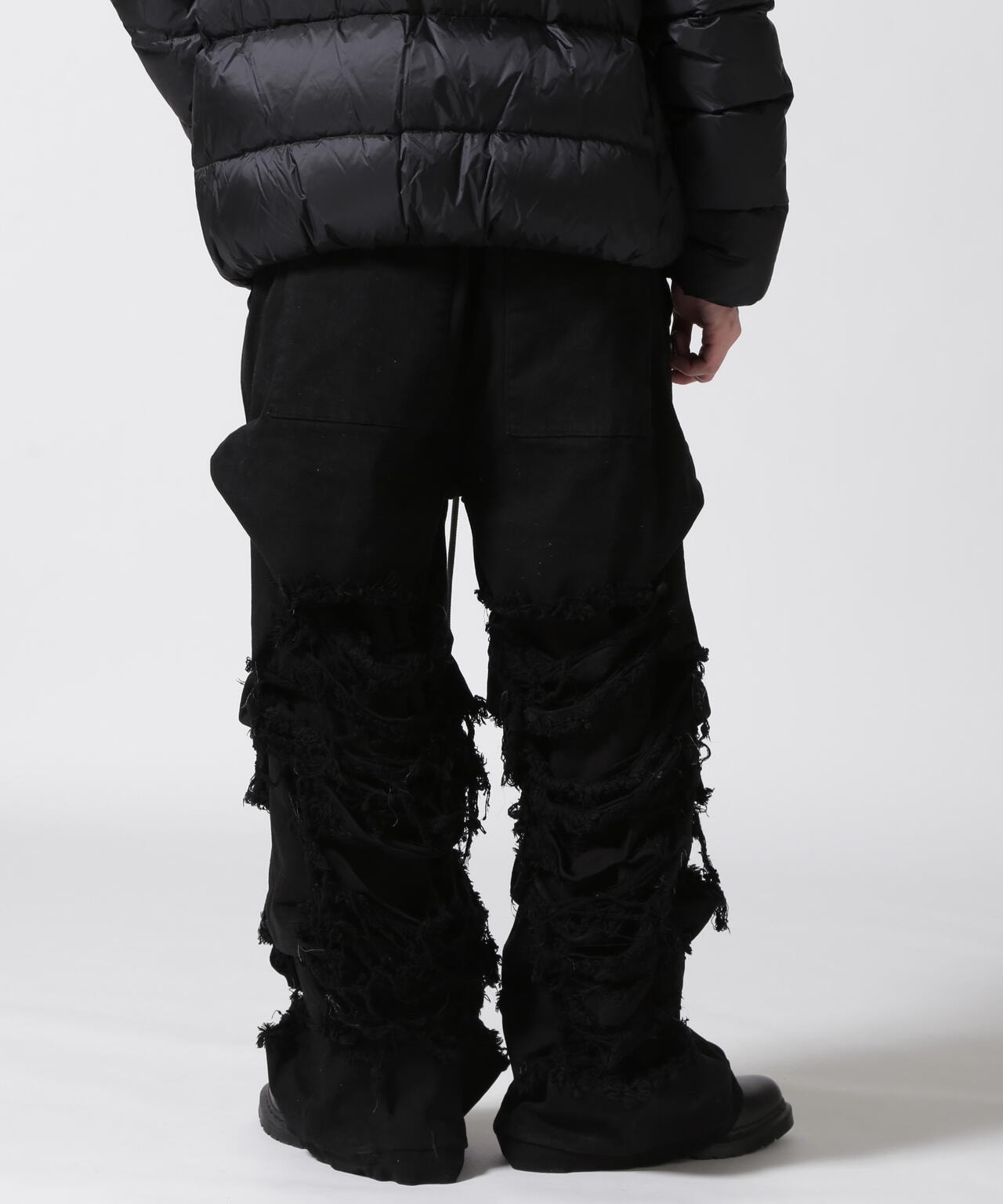 A.F ARTEFACT/Damage Denim Tuck Wide Pants | ROYAL FLASH（ロイヤル