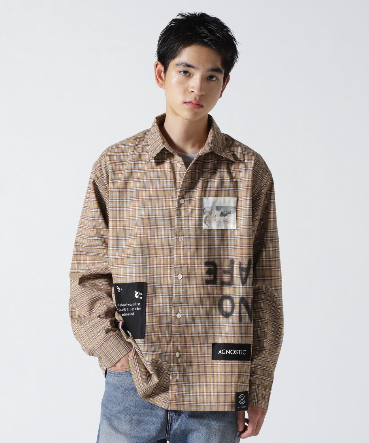 ロイヤルフラッシュ（ FLASH）/Guernika／ゲルニカ／Check Shirt (Cell Division)／RF−CS−4− Guernika/ゲルニカ/Check Shirt (Cell Division)/RF-CS-4-L | ROYAL