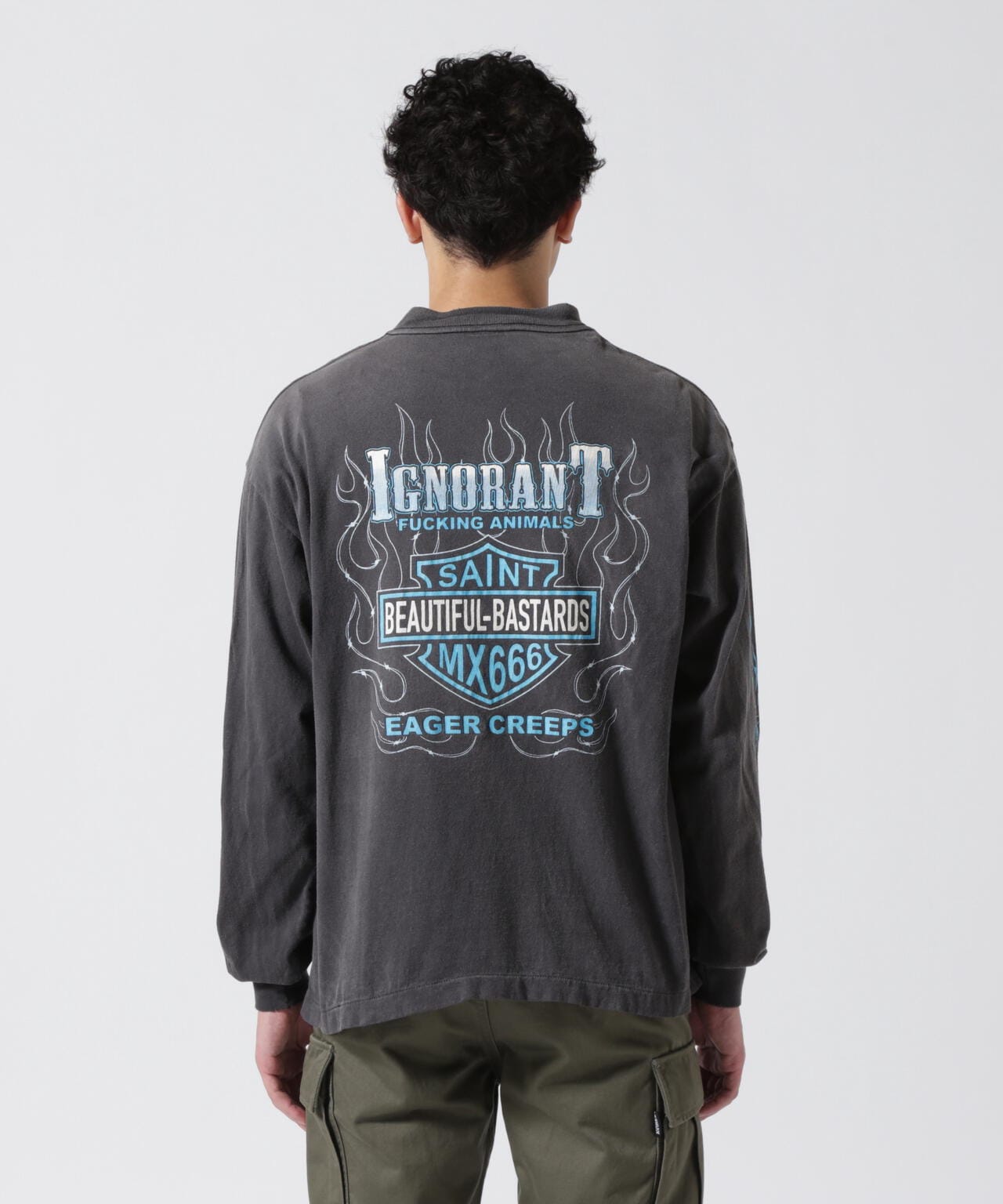 SAINT MICHAEL/セントマイケル/LS TEE/BTFL BASTARS/BLACK | ROYAL 