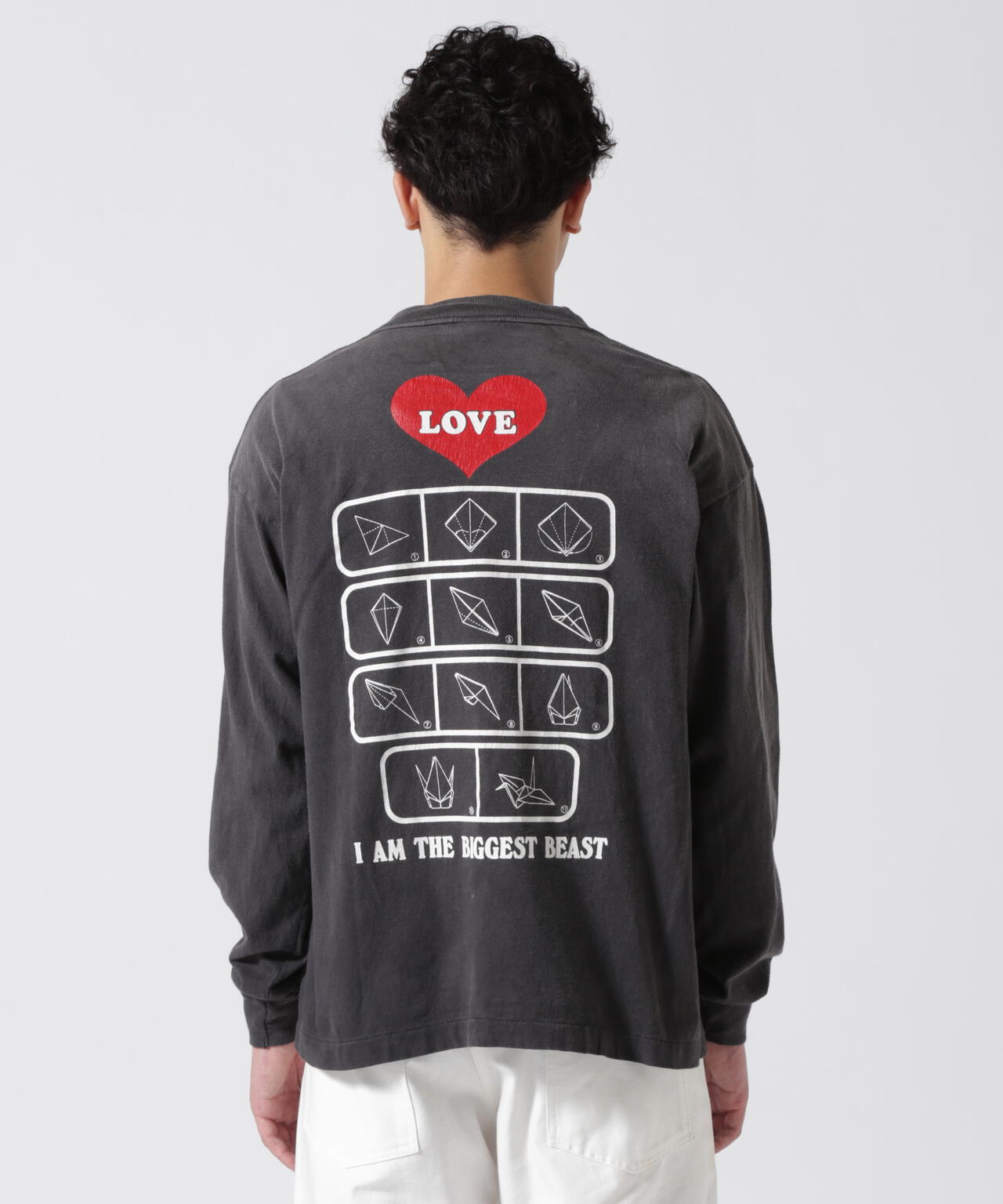 【専用】Lサイズ SAINT MICHAEL LOVE ホール HOLE SAINT MICHAEL/セントマイケル/LS TEE/LOVE/BLACK | ROYAL FLASH