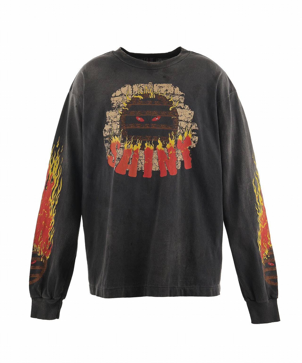 セントマイケル　24SS LS TEE M SAINT MICHAEL(セントマイケル) 24SS LS TEE PINK HEART WHITE