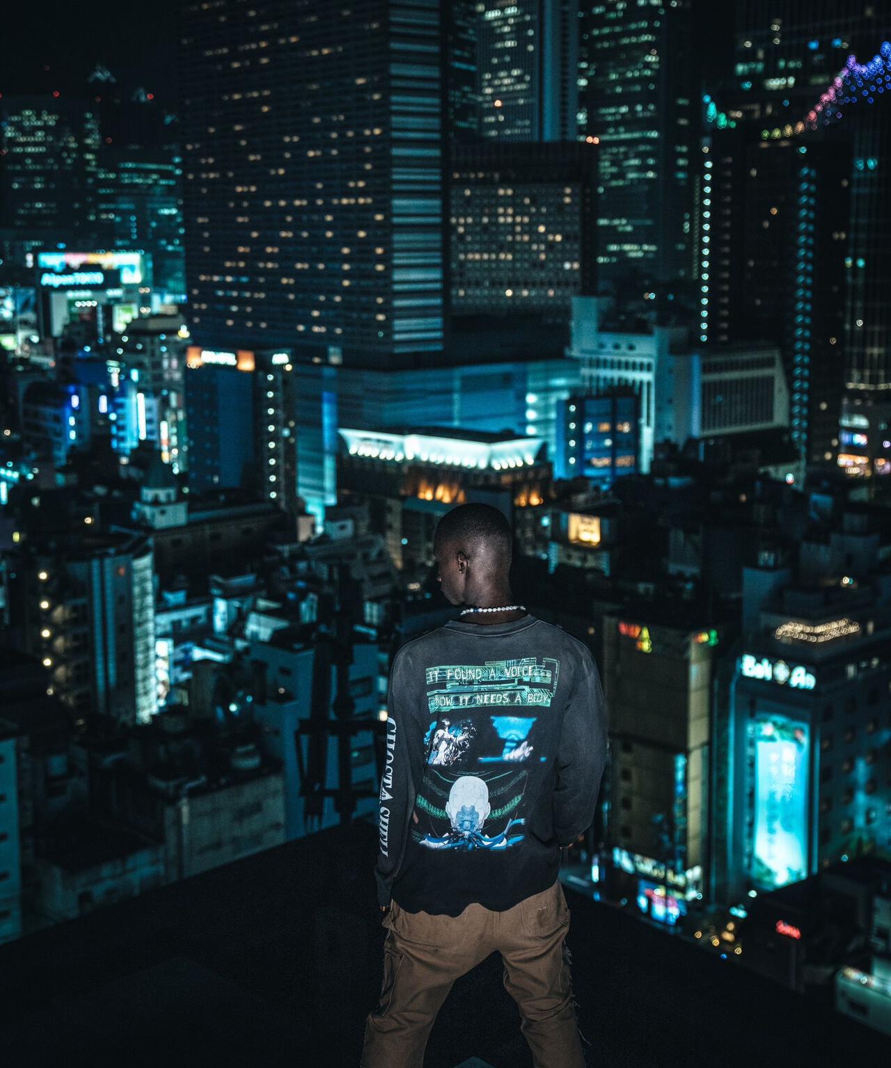 SAINT MICHAEL/セントマイケル/GS_LS TEE/ILYA GITS/BLACK | ROYAL