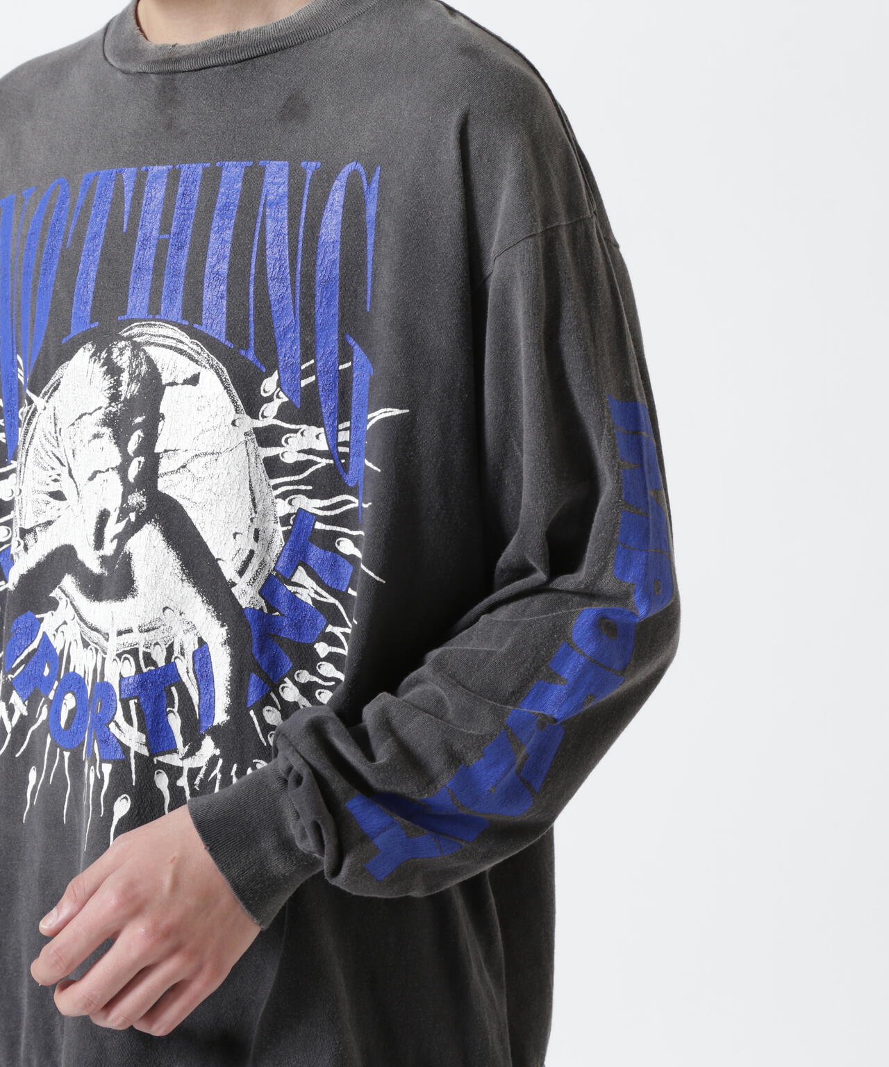 SAINT MICHAEL/セントマイケル/KK_LS TEE/NOTHING IMP/BLACK | ROYAL