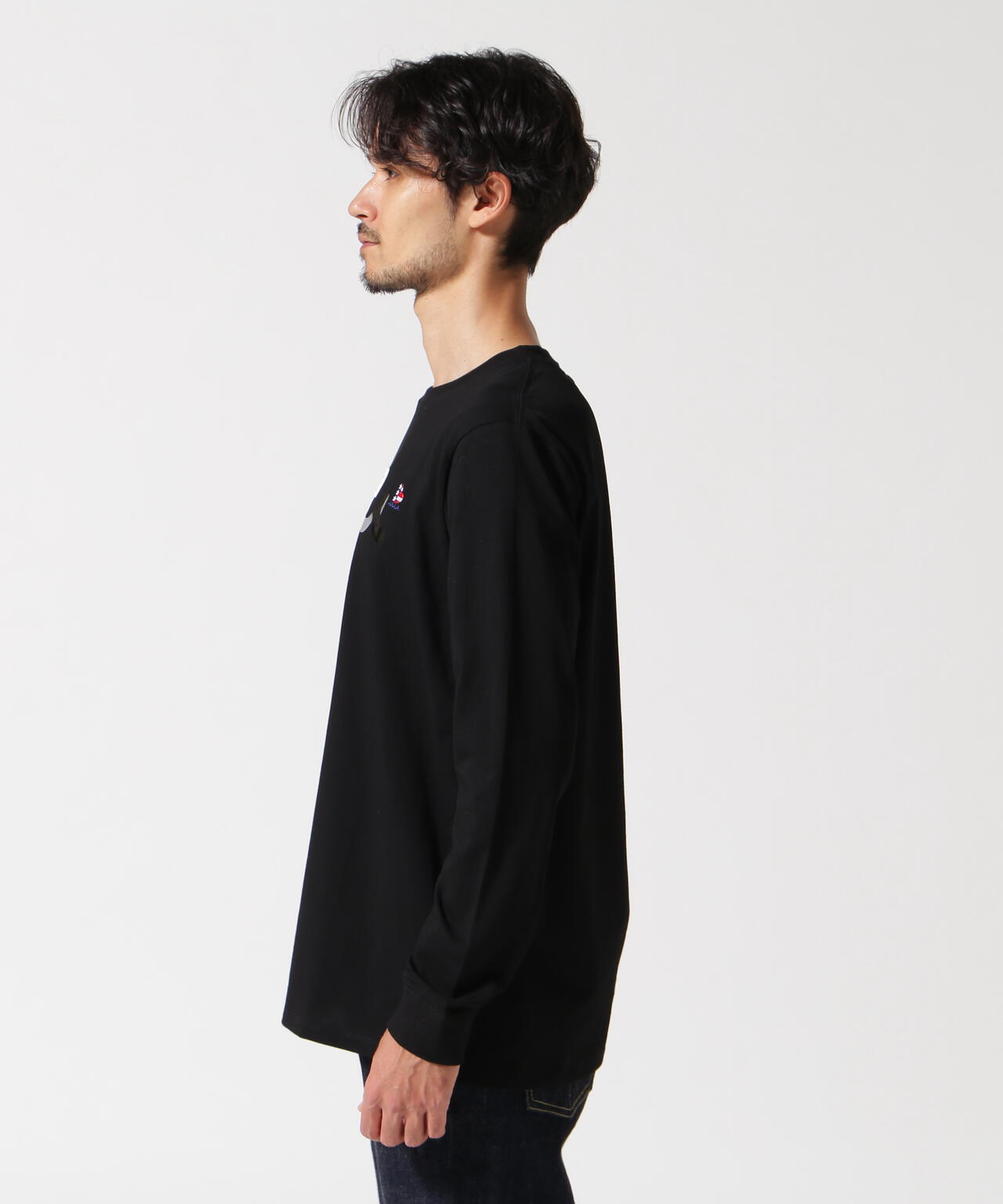muta MARINE/ムータ マリン/別注Three America Heart LS TEE | ROYAL