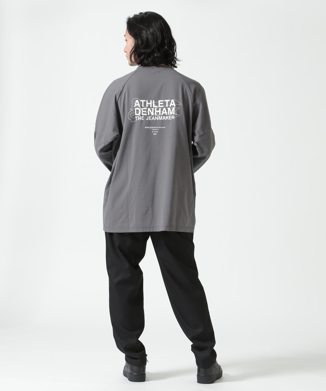 athleta×デンハム　セットアップ DENHAMxATHLETA/デンハム×アスレタ/COLLABORATION LS TEE | ROYAL