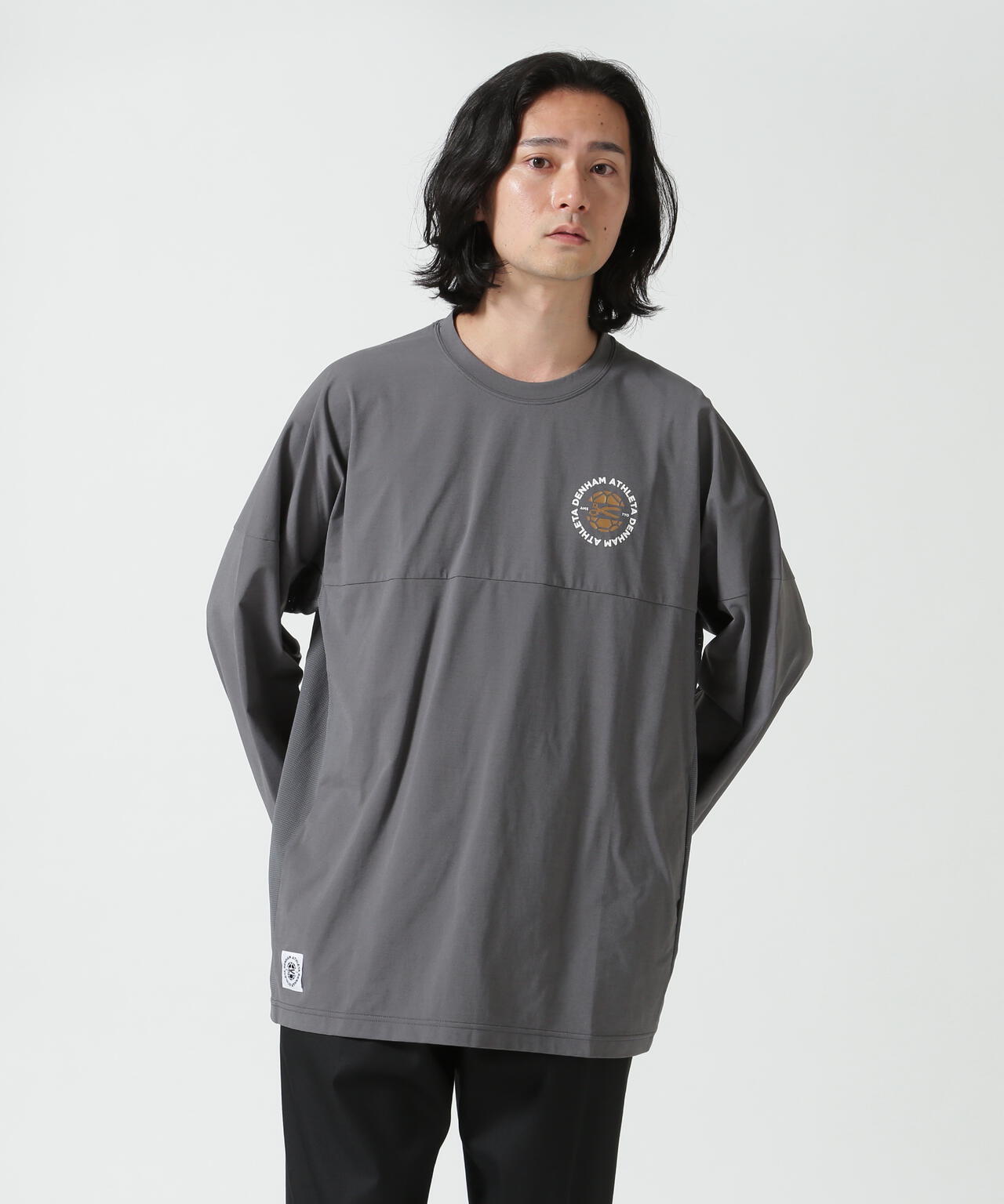 ロイヤルフラッシュ（ FLASH）/DENHAMxATHLETA／デンハム×アスレタ／COLLABORATION LS TEE DENHAMxATHLETA/デンハム×アスレタ/COLLABORATION LS TEE | ROYAL