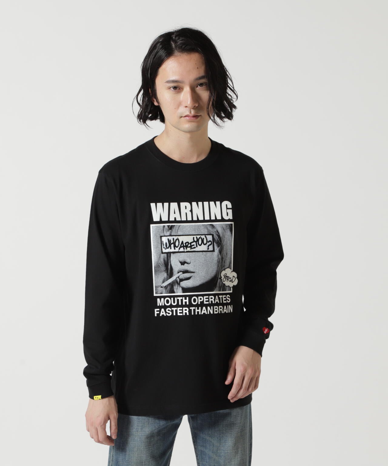 STUD MUFFIN/スタッドマフィン/Warninng シークイン L/S Tee | ROYAL