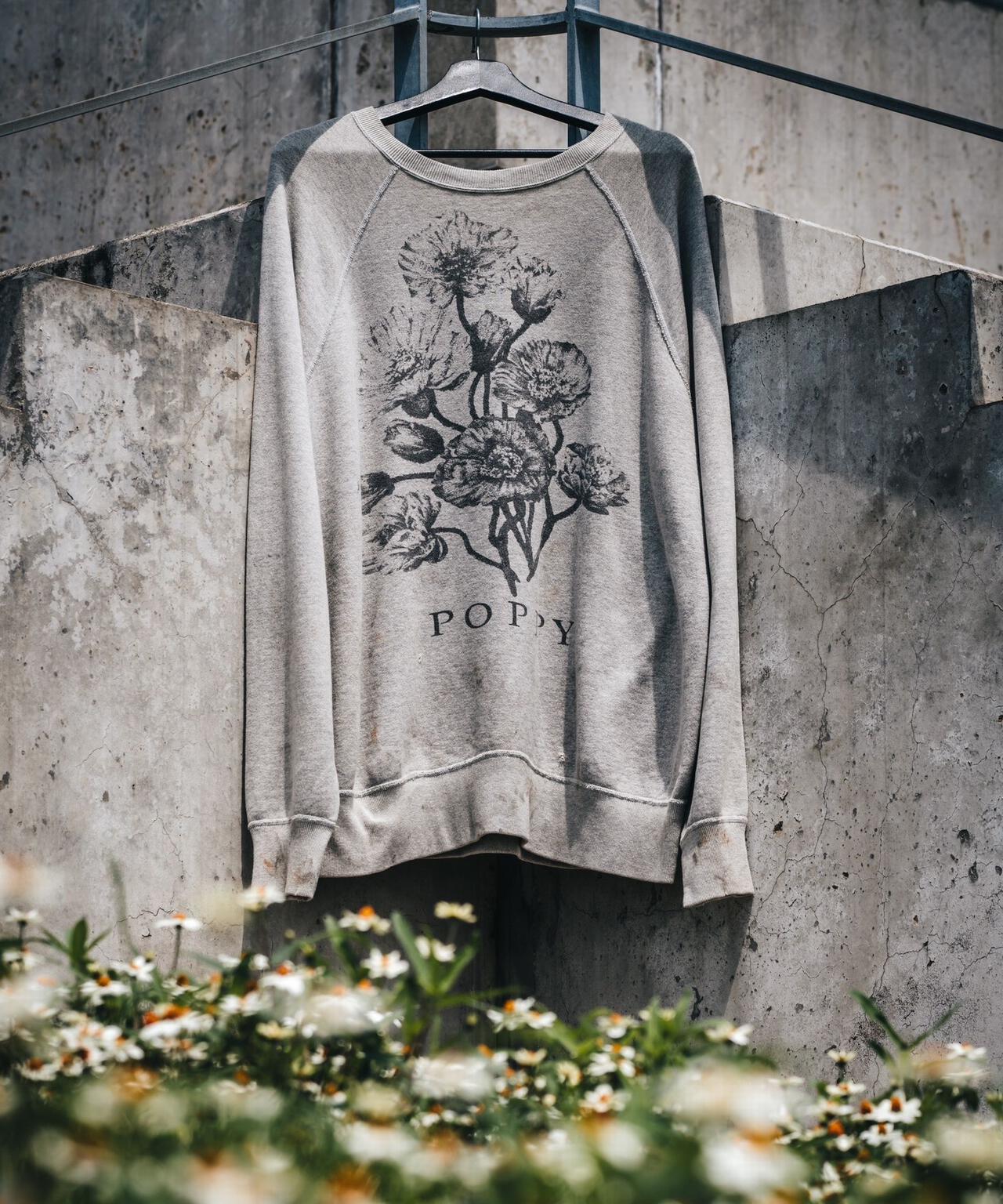 SAINT MICHAEL/セントマイケル/CREW SWEAT/FLOWER/GRAY | ROYAL