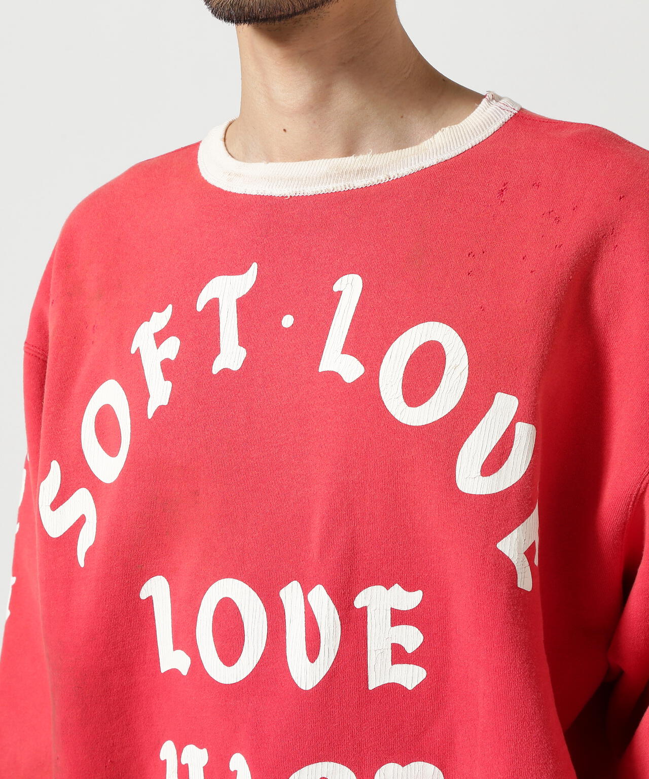 SAINT MICHAEL/セントマイケル/CREW SWEAT/SOFT LOVE/RED | ROYAL