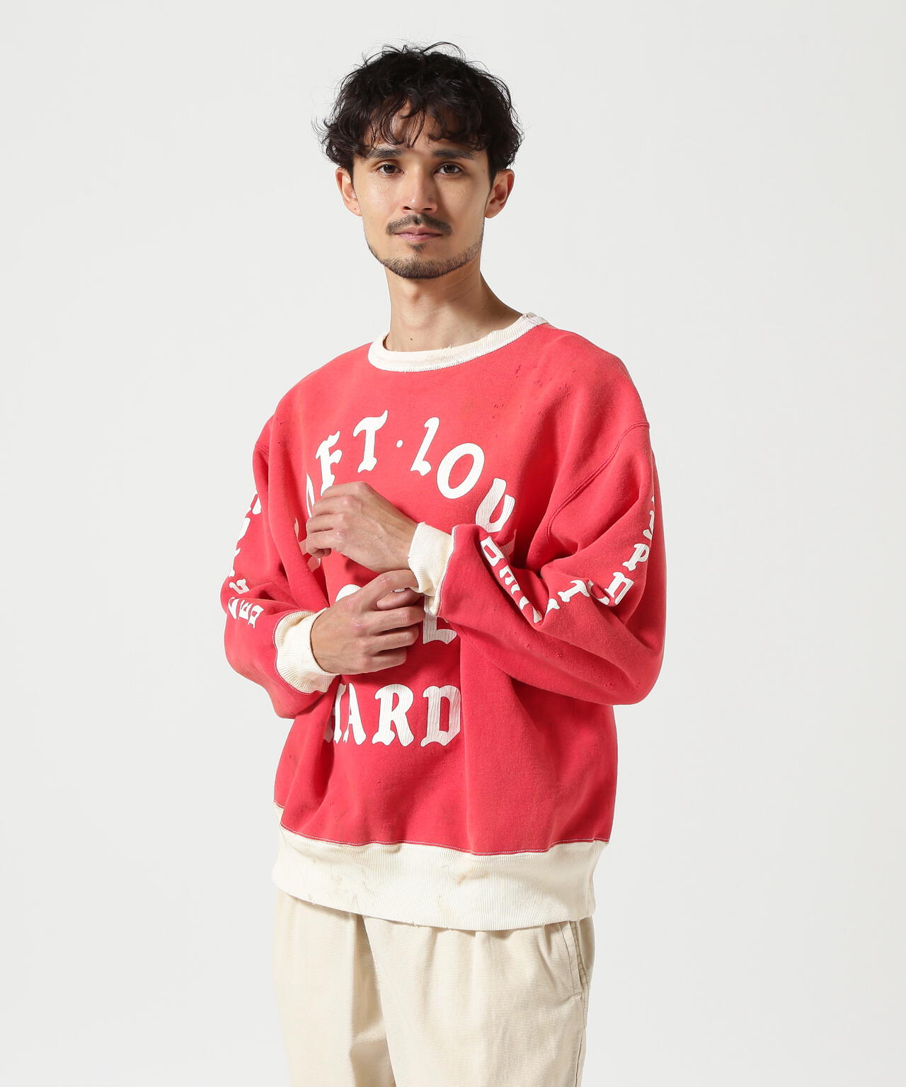 SAINT MICHAEL/セントマイケル/CREW SWEAT/SOFT LOVE/RED | ROYAL