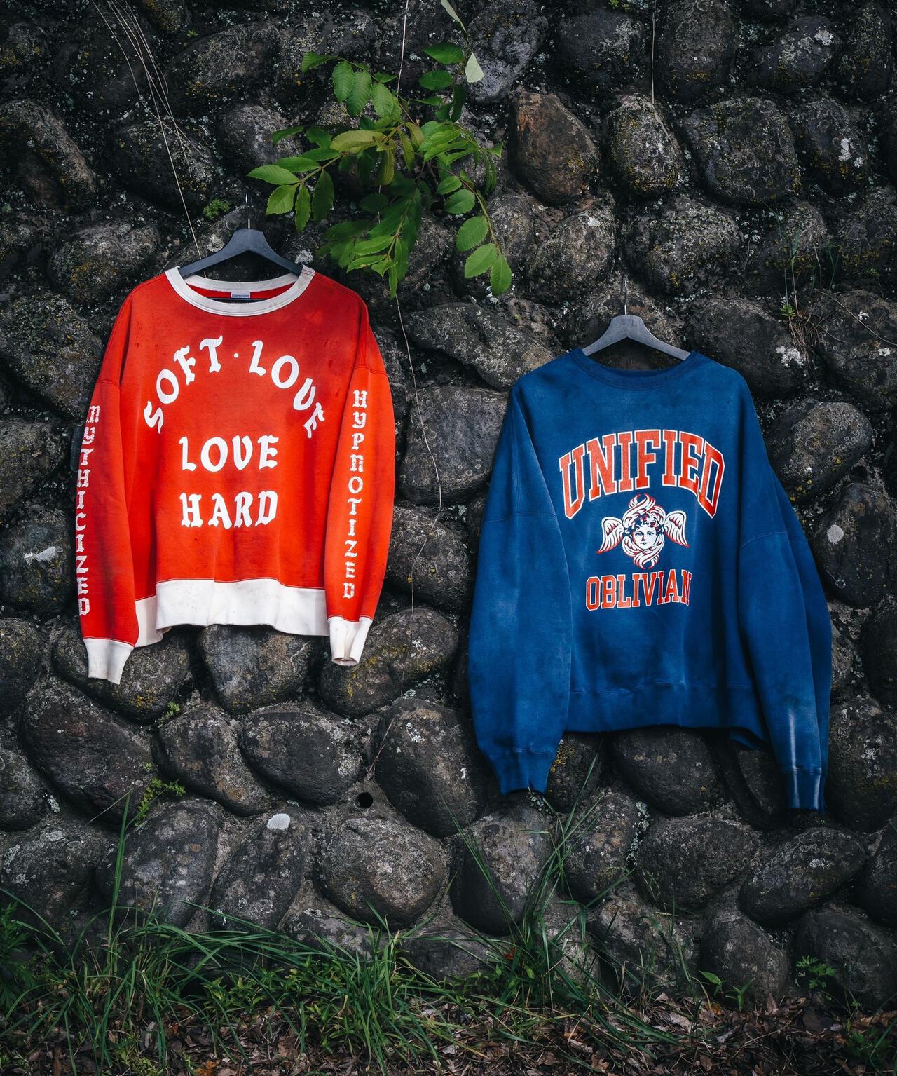 SAINT MICHAEL/セントマイケル/CREW SWEAT/SOFT LOVE/RED | ROYAL