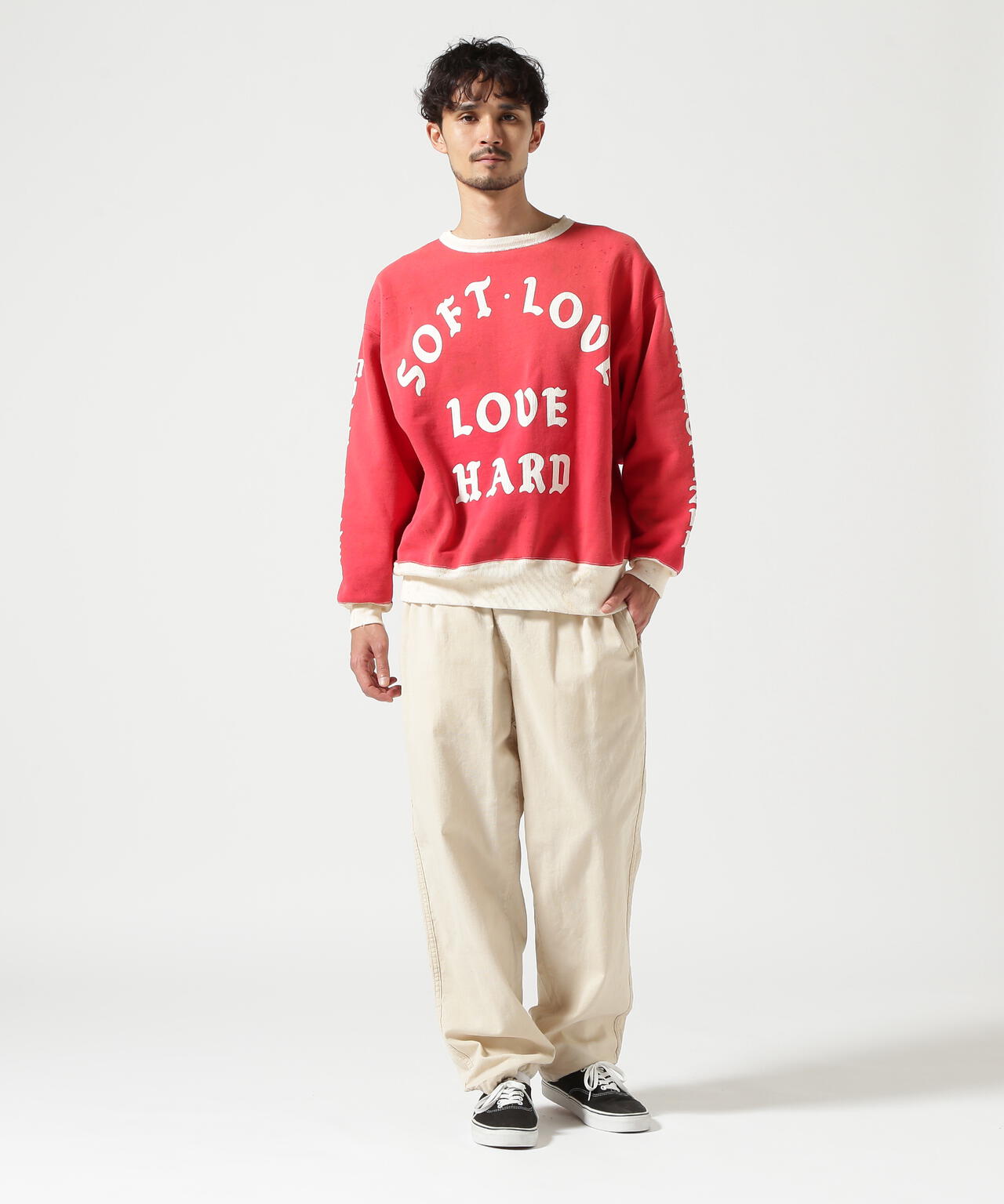 SAINT MICHAEL/セントマイケル/CREW SWEAT/SOFT LOVE/RED | ROYAL