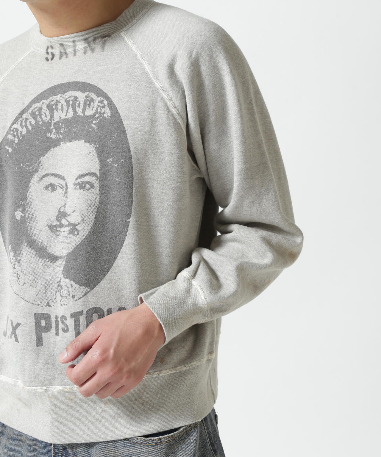 SAINT MICHAEL/セントマイケル/SP_CREW SWEAT/QUEEN/GRAY | ROYAL