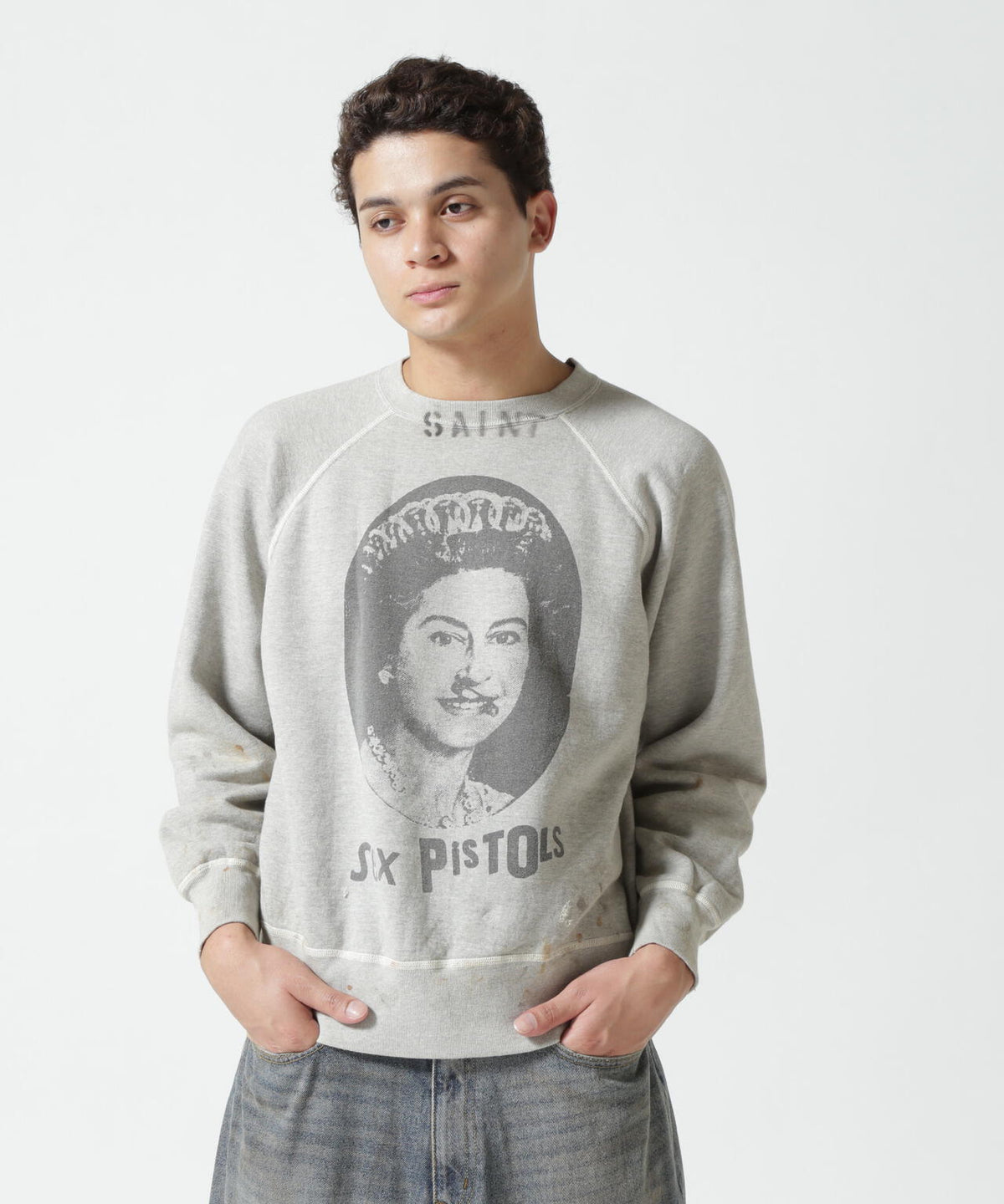 SAINT MICHAEL/セントマイケル/SP_CREW SWEAT/QUEEN/GRAY | ROYAL 