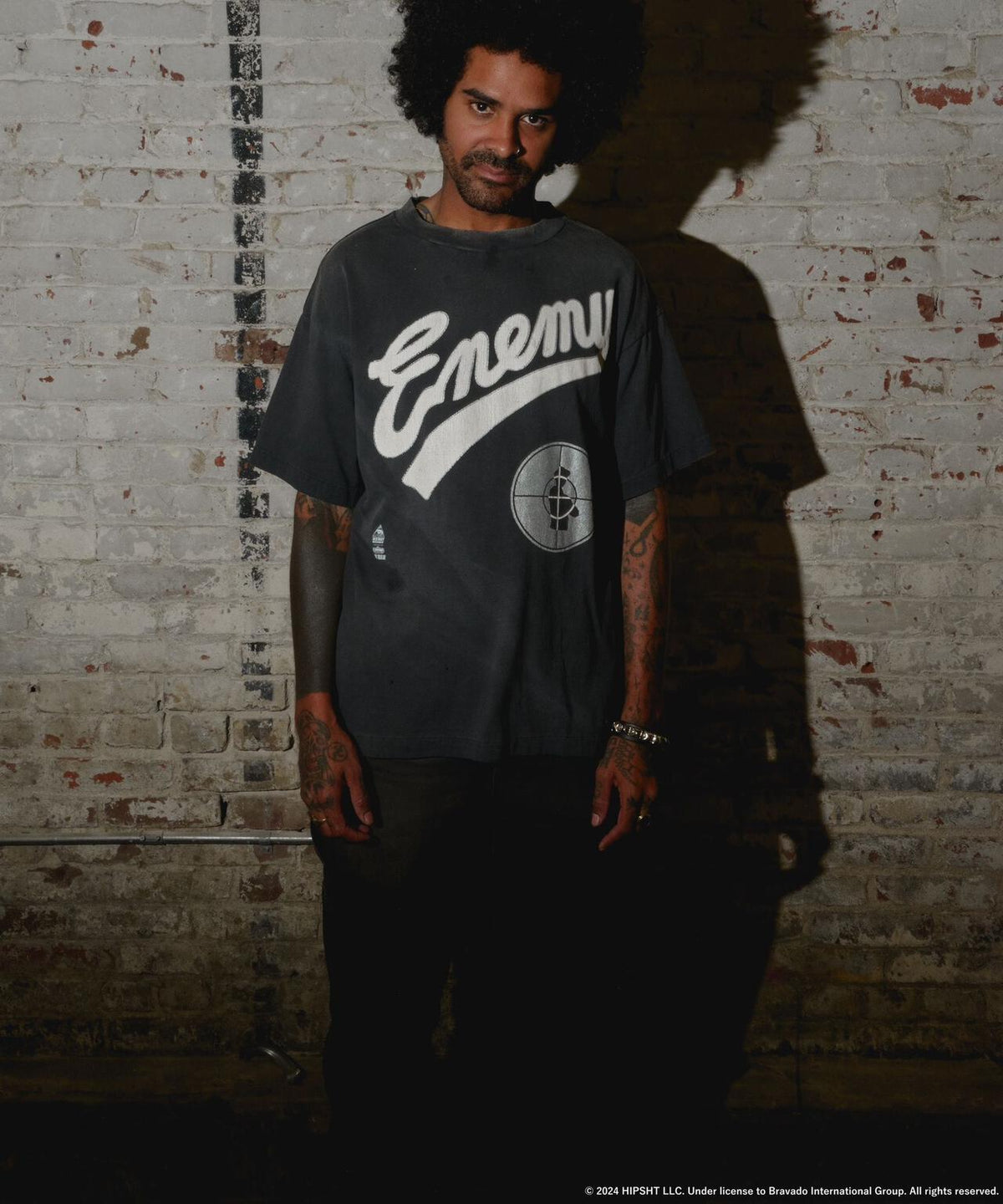 SAINT MICHAEL/セントマイケル/PE_SS TEE/SNT ENEMY/BLACK | ROYAL 