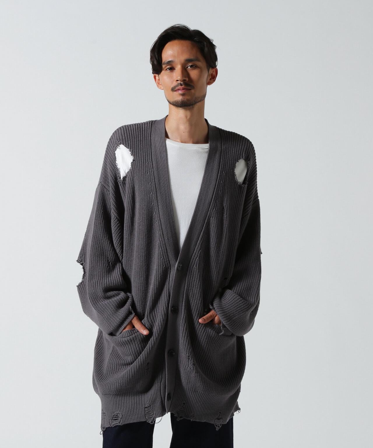 FR(13)NDS/フレンズ/DAMEGE CD/ダメージ カーディガン | ROYAL FLASH