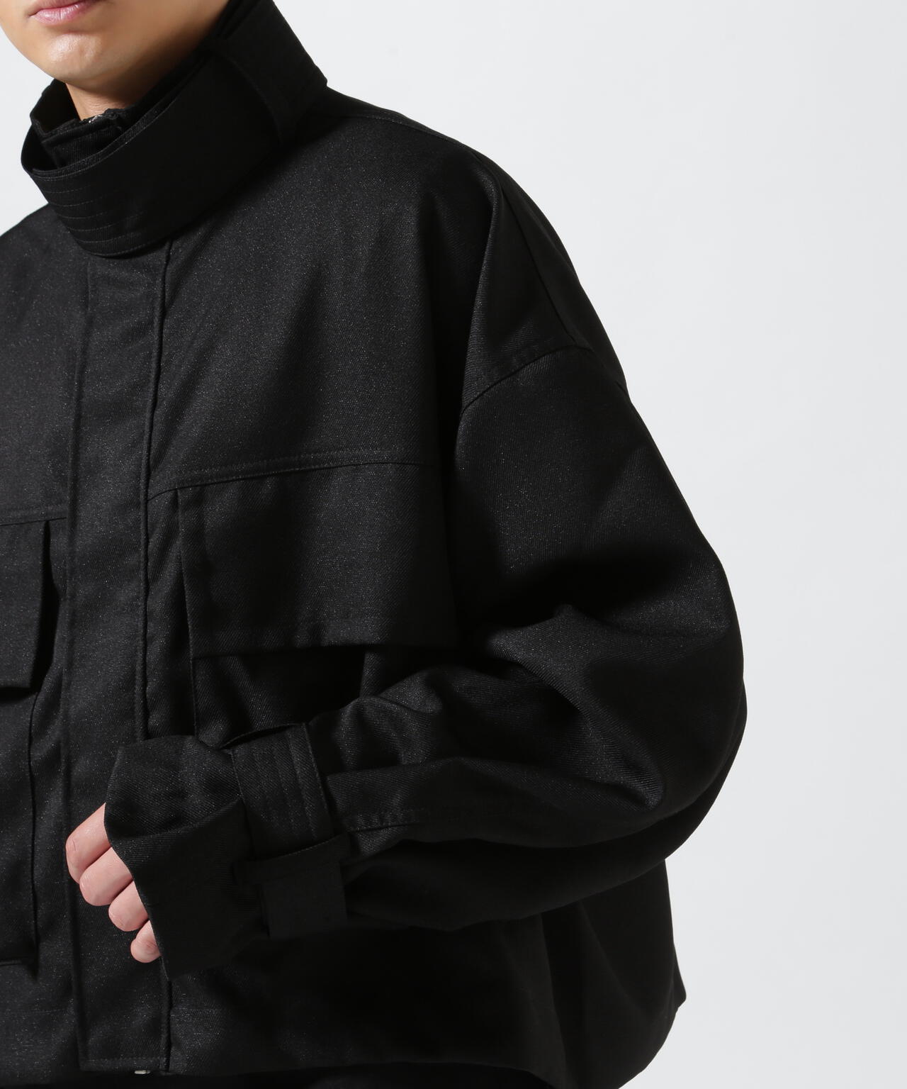 A.F ARTEFACT/別注 Twill Cropped Military Blouson | ROYAL FLASH