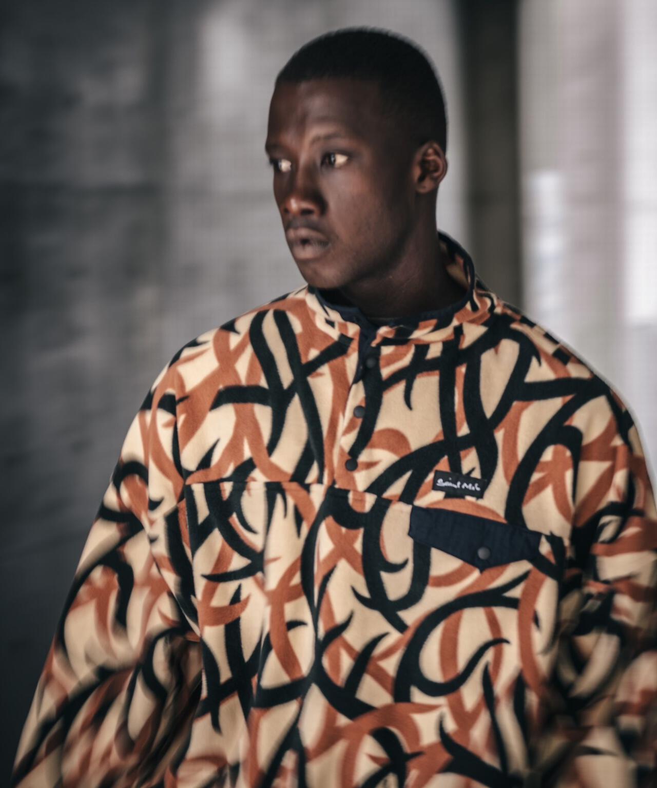 saint michael フリース TRIVAL CAMO トライバル　カモ SAINT MICHAEL/セントマイケル/FLEECE PULL OVER/TRIVAL CAMO | ROYAL