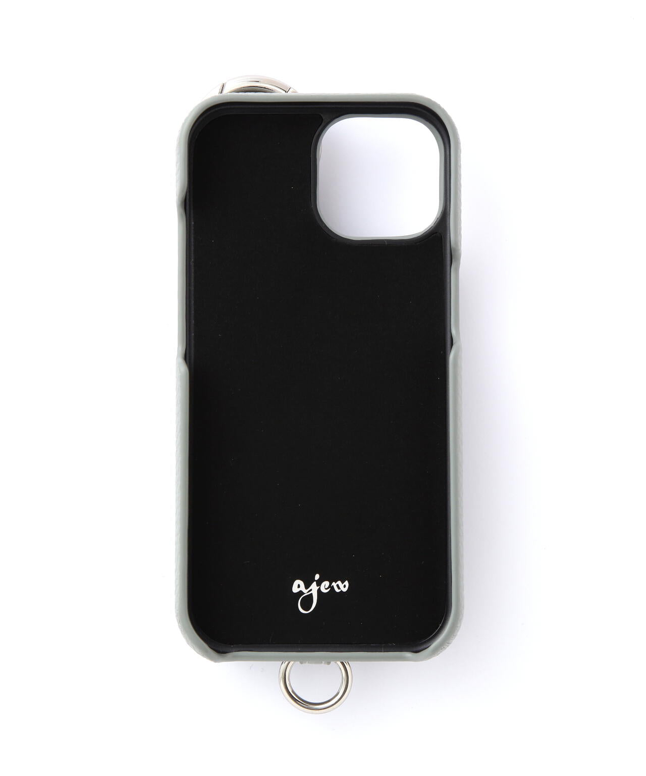 FLASH ajewエジューひも付き iPhone15 BLACK ajew/エジュー/〈ひも付き〉 iPhone15 | ROYAL FLASH（ロイヤル