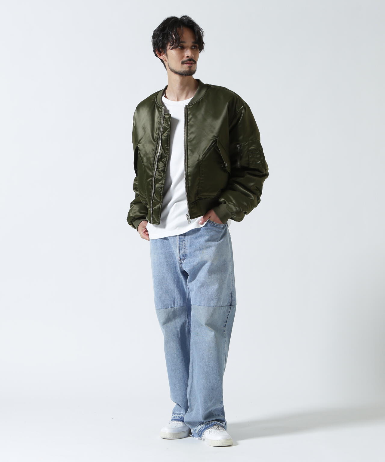 READYMADE/レディーメイド/DENIM FLARE PANTS