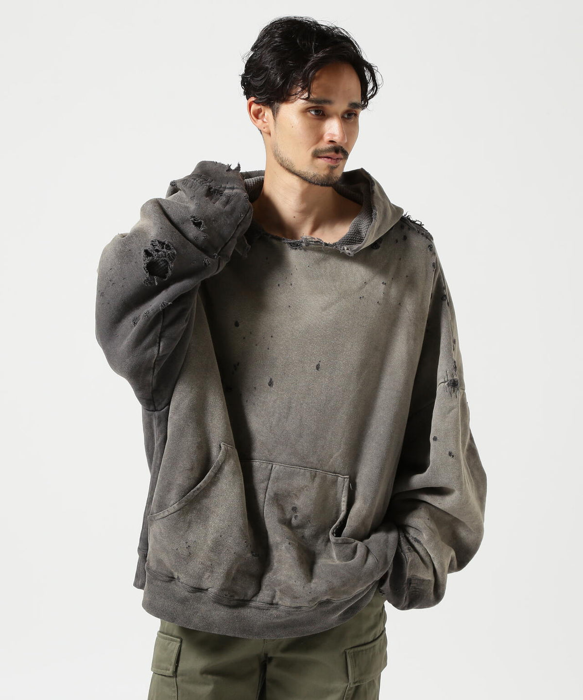 READYMADE/レディーメイド/DOUBLE FACE HOODIE/BLACK | ROYAL FLASH 