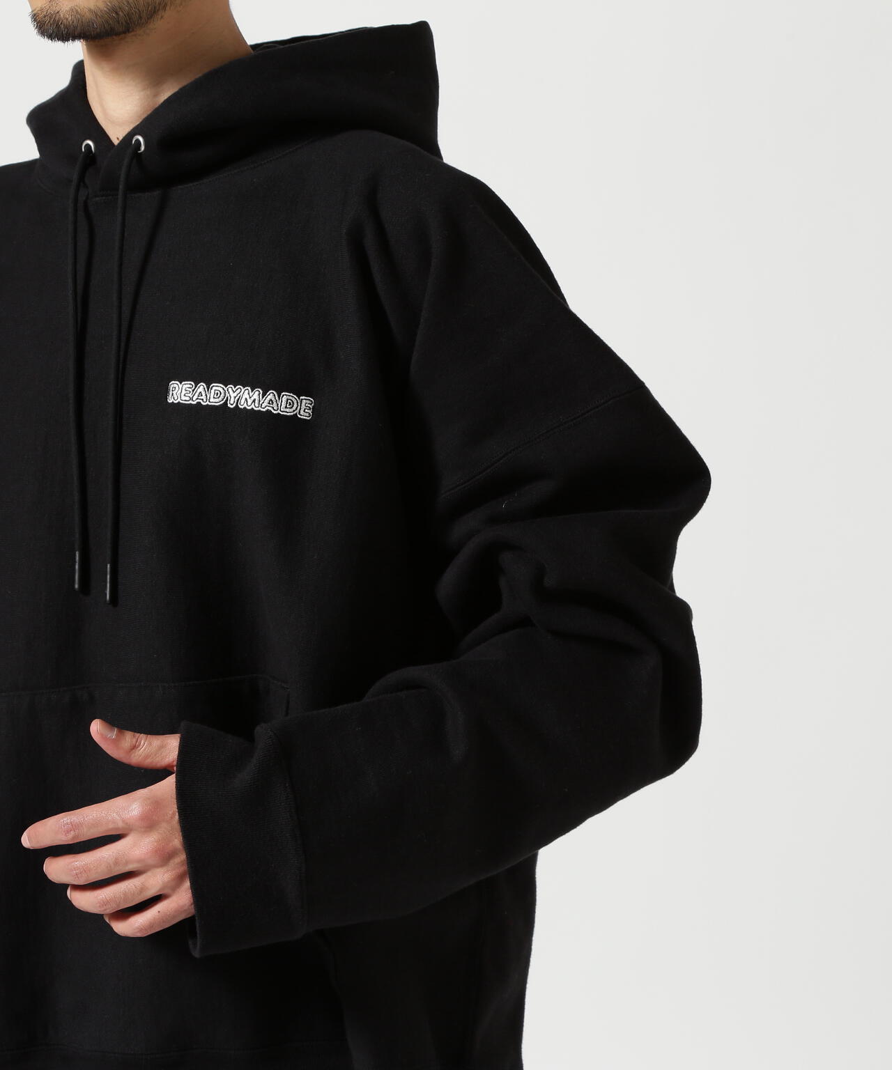 READYMADE/レディーメイド/BIG HOODIE LOGO/BLACK | ROYAL FLASH