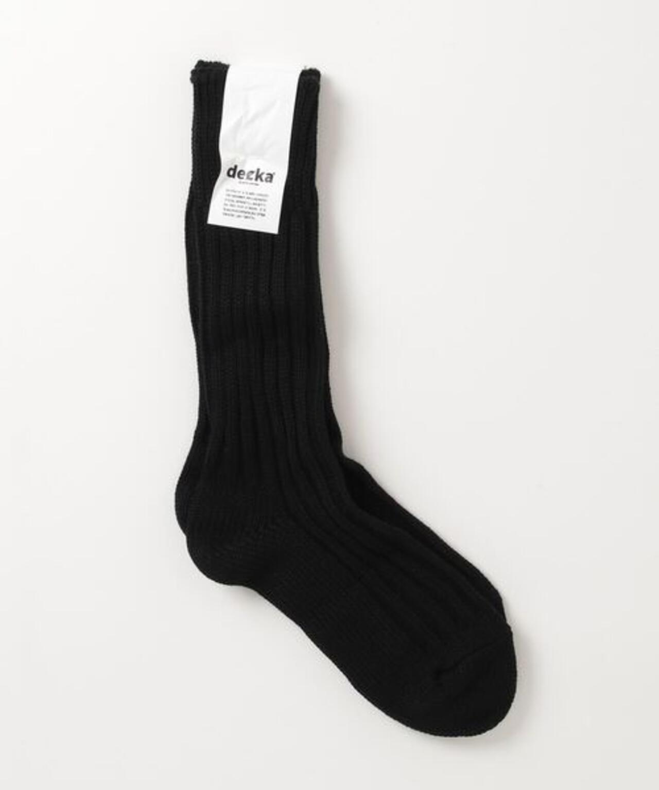 decka Quality socks/デカ クォリティソックス/Cased Heavyweight Plain Socks