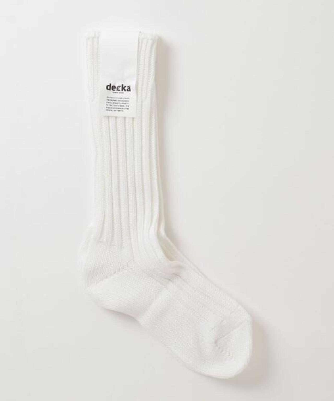 decka Quality socks/デカ クォリティソックス/Cased Heavyweight Plain Socks