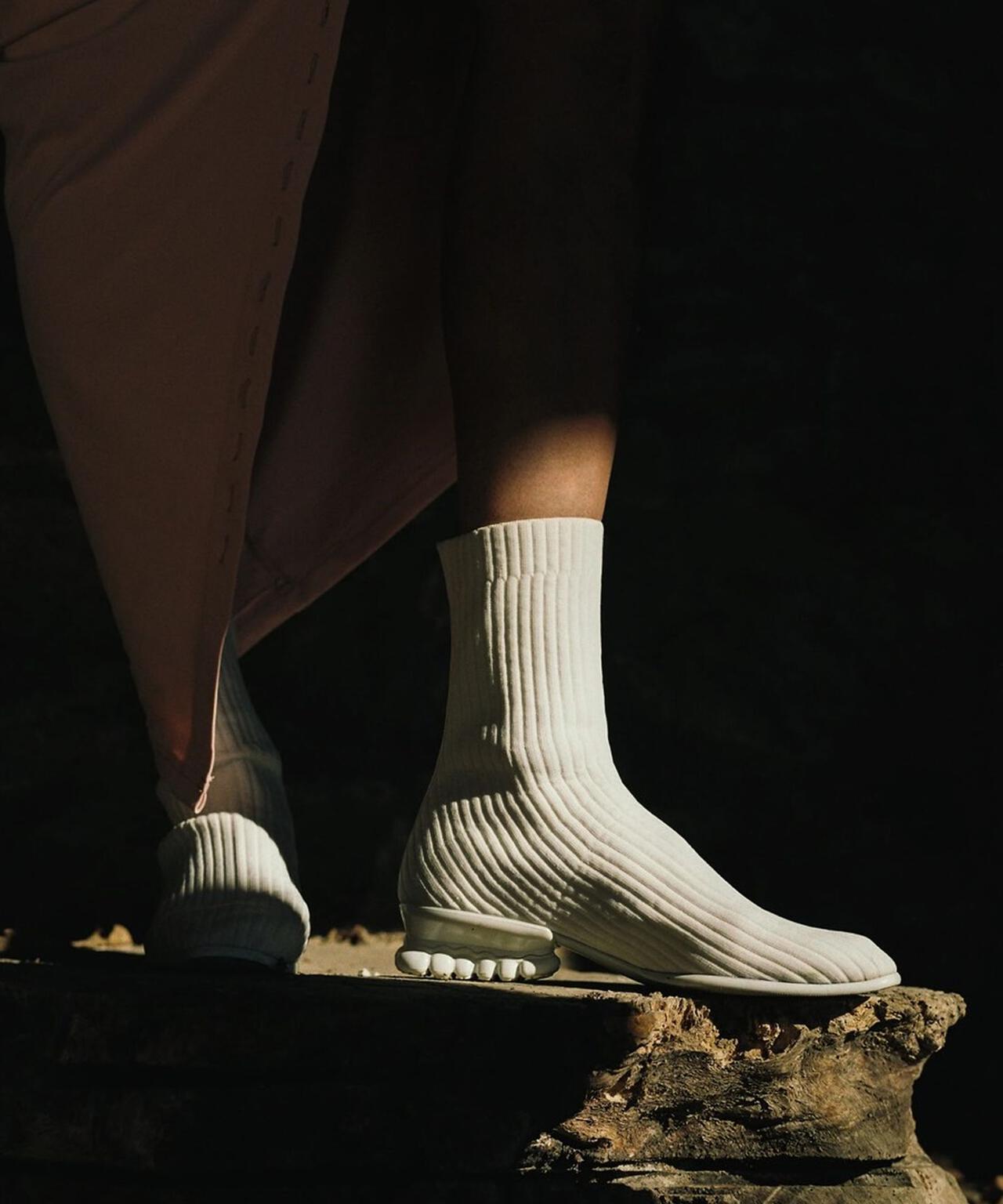 grounds/グラウンズ/BABY JEWELRY RIB SOCK WHITE | ROYAL FLASH