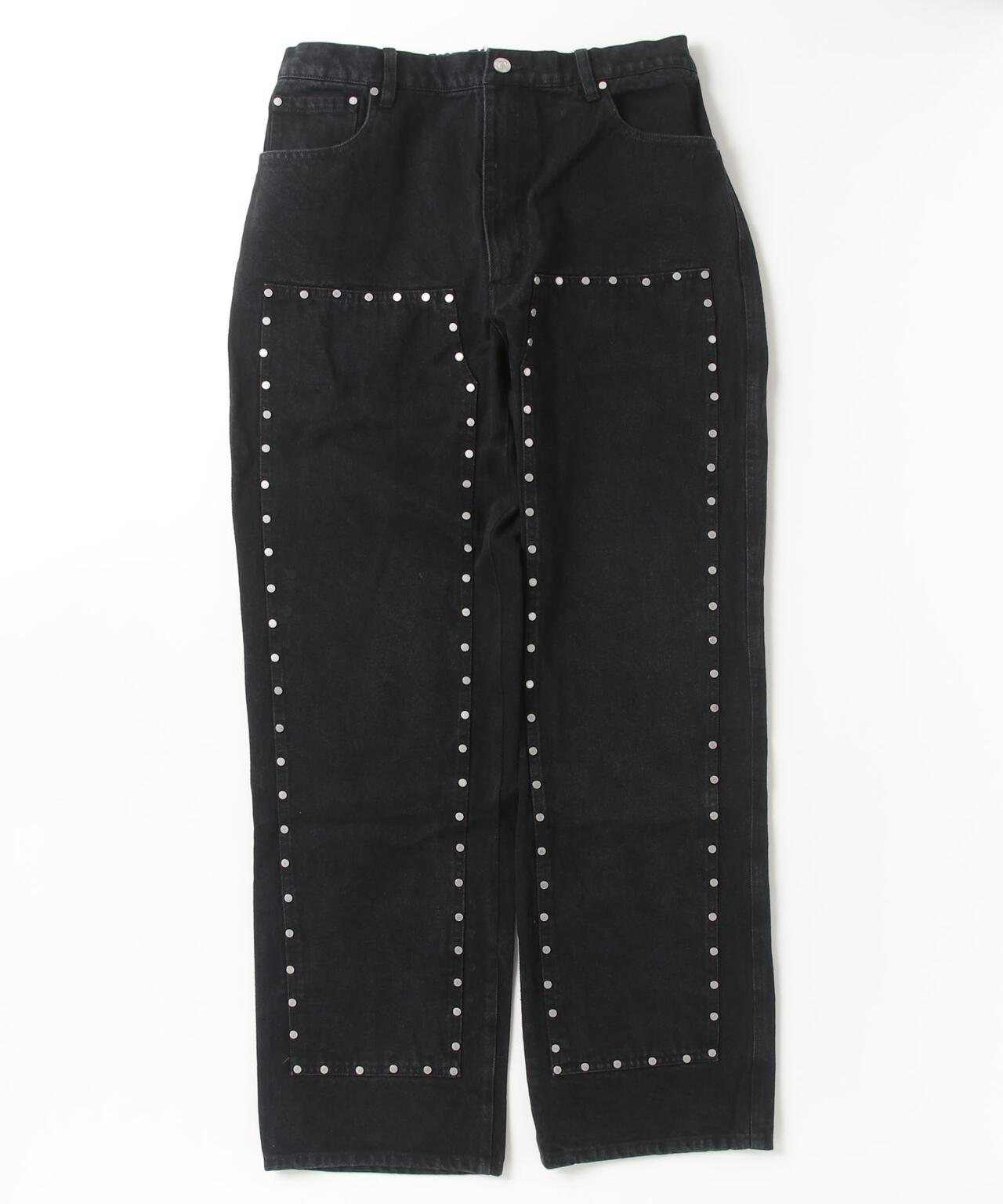 AFB/エーエフビー/STRAIGHT DOUBLE KNEE STUDDED PANTS | ROYAL FLASH