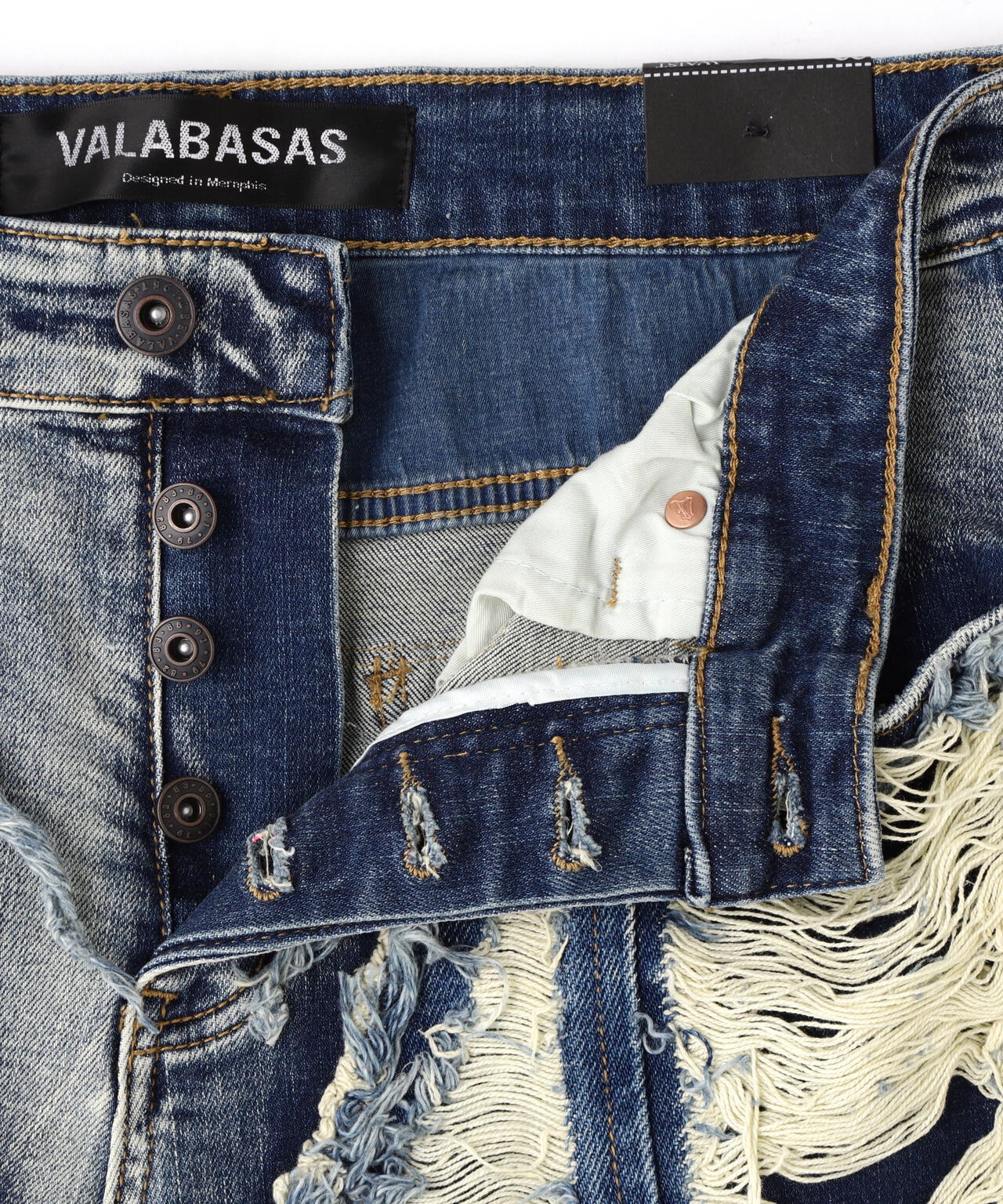 専用　バラバサス Valabasas/バラバサス/CONTRAST BLUE WASH DENIM | ROYAL FLASH